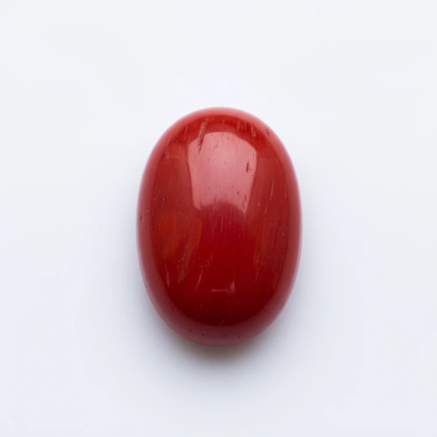 Coral 1PC Small 7x9 MM Oval Cabochon Red Polished Precious Loose Gemstones