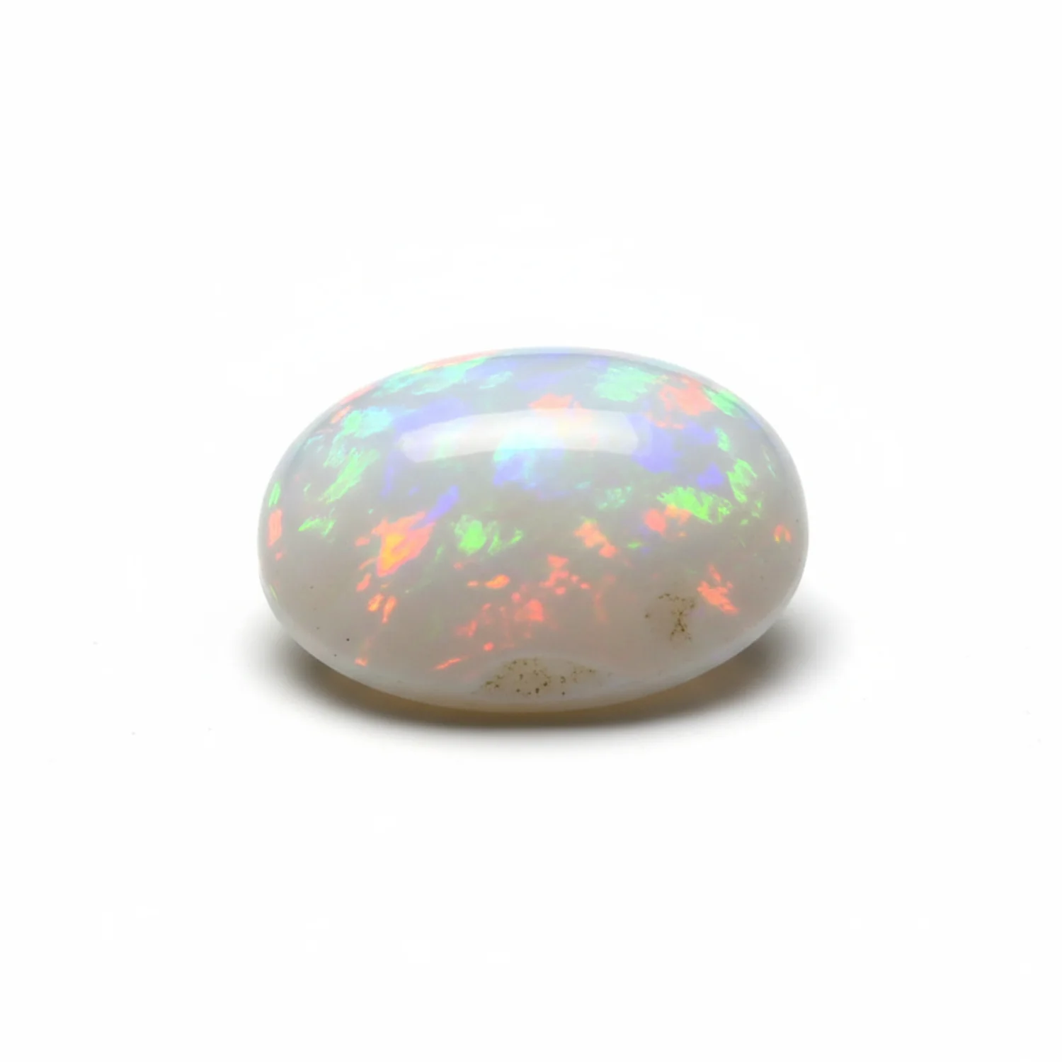 Created Opal 10PC Tiny 3x5 MM Oval Cabochon White Fine semi Precious Loose Gemstone - Image 2