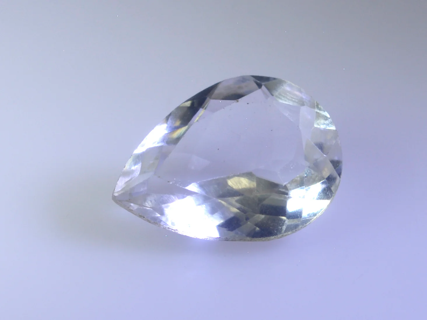 Crystal Quartz 10PC Tiny 3x5 MM Pear Faceted White Lustrous Semi Precious Gems - Image 4