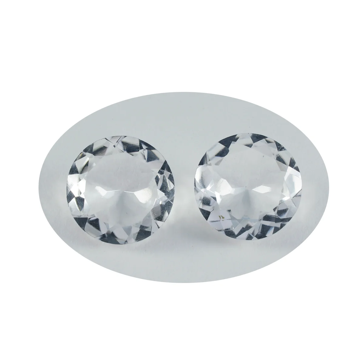 Crystal Quartz 10PC Tiny 4x4 MM Round Faceted White Brilliant Semi Precious Loose Gems