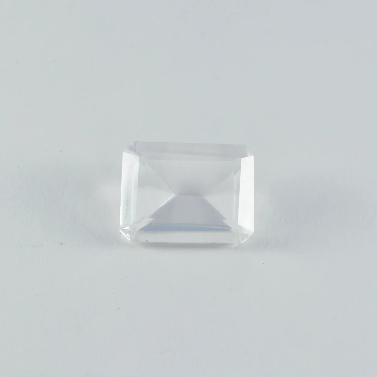 Crystal Quartz 10PC Tiny 4x6 MM Emerald Faceted White Polished Semi Precious Loose Gemstones - Image 2