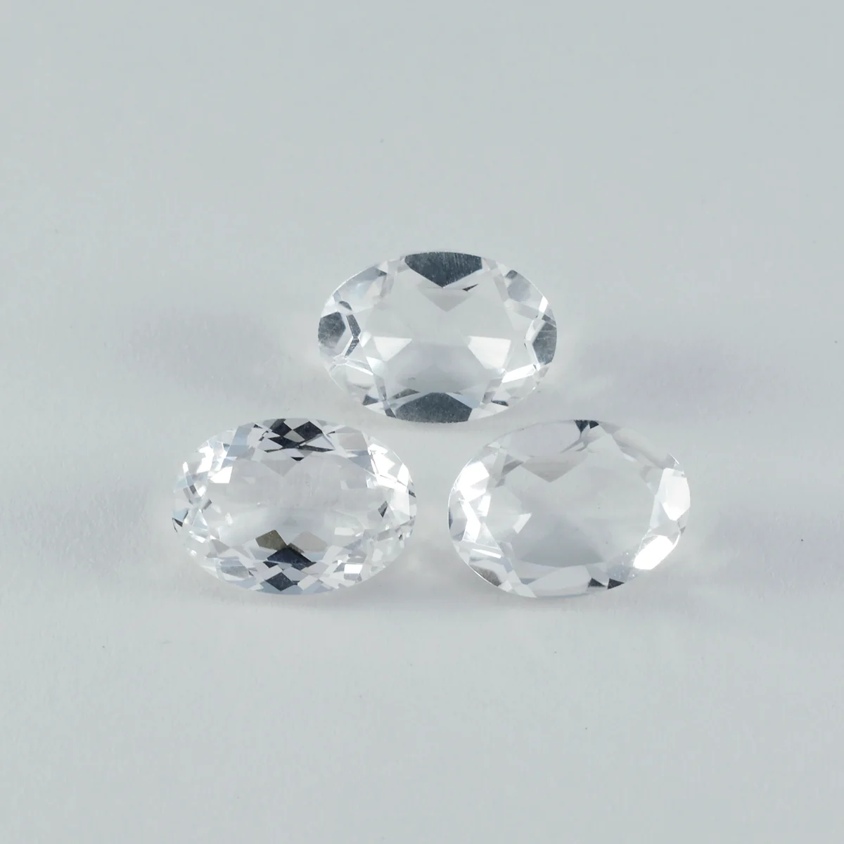 Crystal Quartz 1PC Chunky 13x18 MM Oval Faceted White High-Quality Semi Precious Loose Gemstones