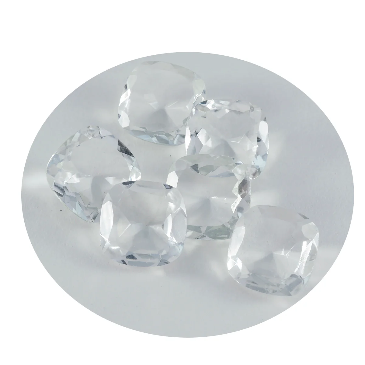 Crystal Quartz 1PC Chunky 14x14 MM Cushion Faceted White Genuine Semi Precious Loose Gemstones - Image 4