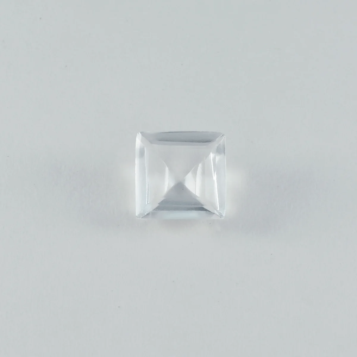 Crystal Quartz 1PC Chunky 14x14 MM Square Faceted White Genuine Semi Precious Loose Gemstones