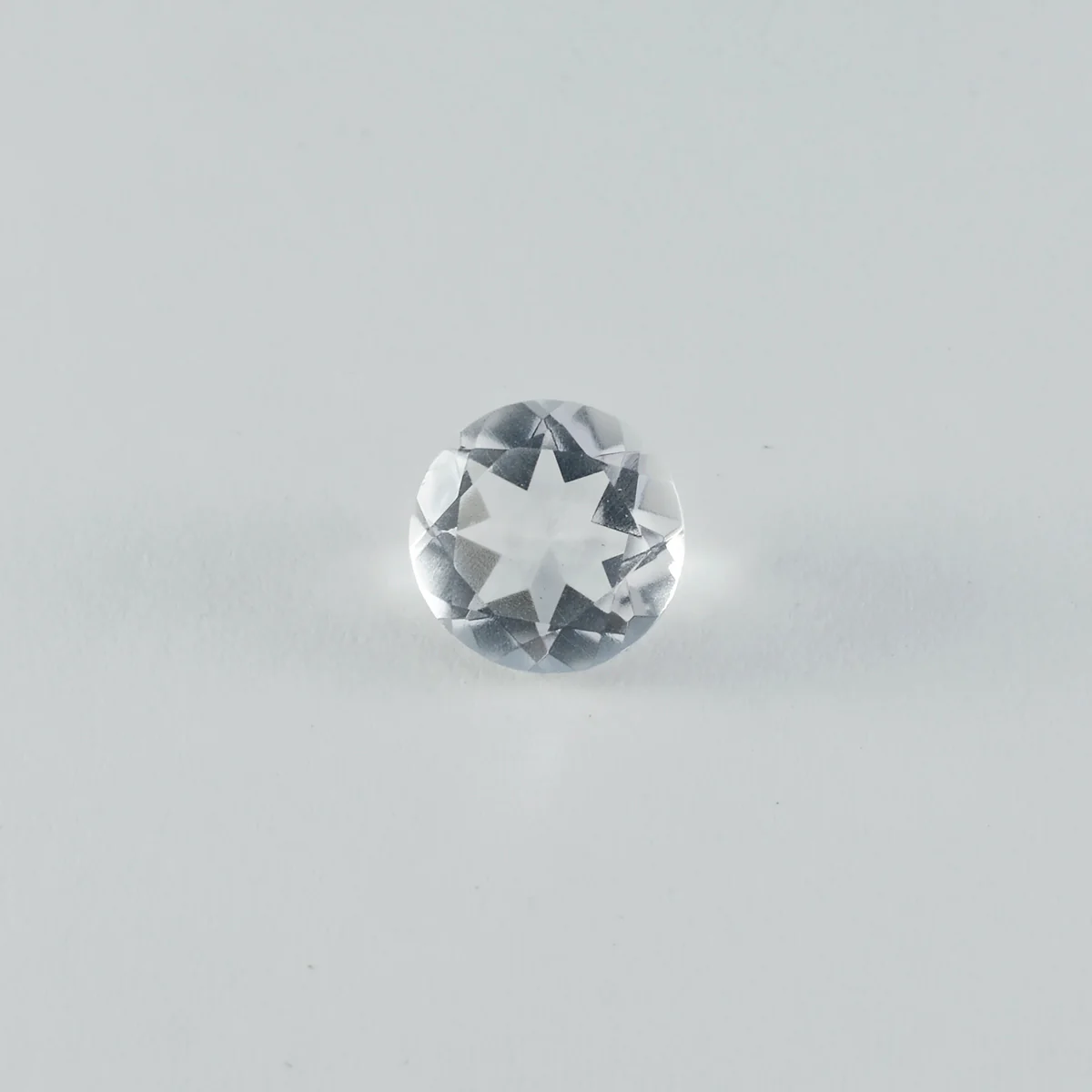 Crystal Quartz 1PC Large 10x10 MM Round Faceted White Shine Semi Precious Loose Gemstones