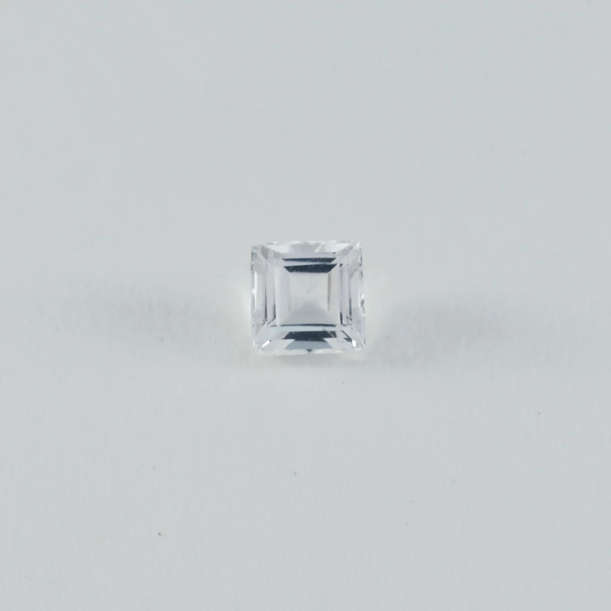 Crystal Quartz 1PC Large 10x10 MM Square Faceted White Shine Semi Precious Loose Gemstones