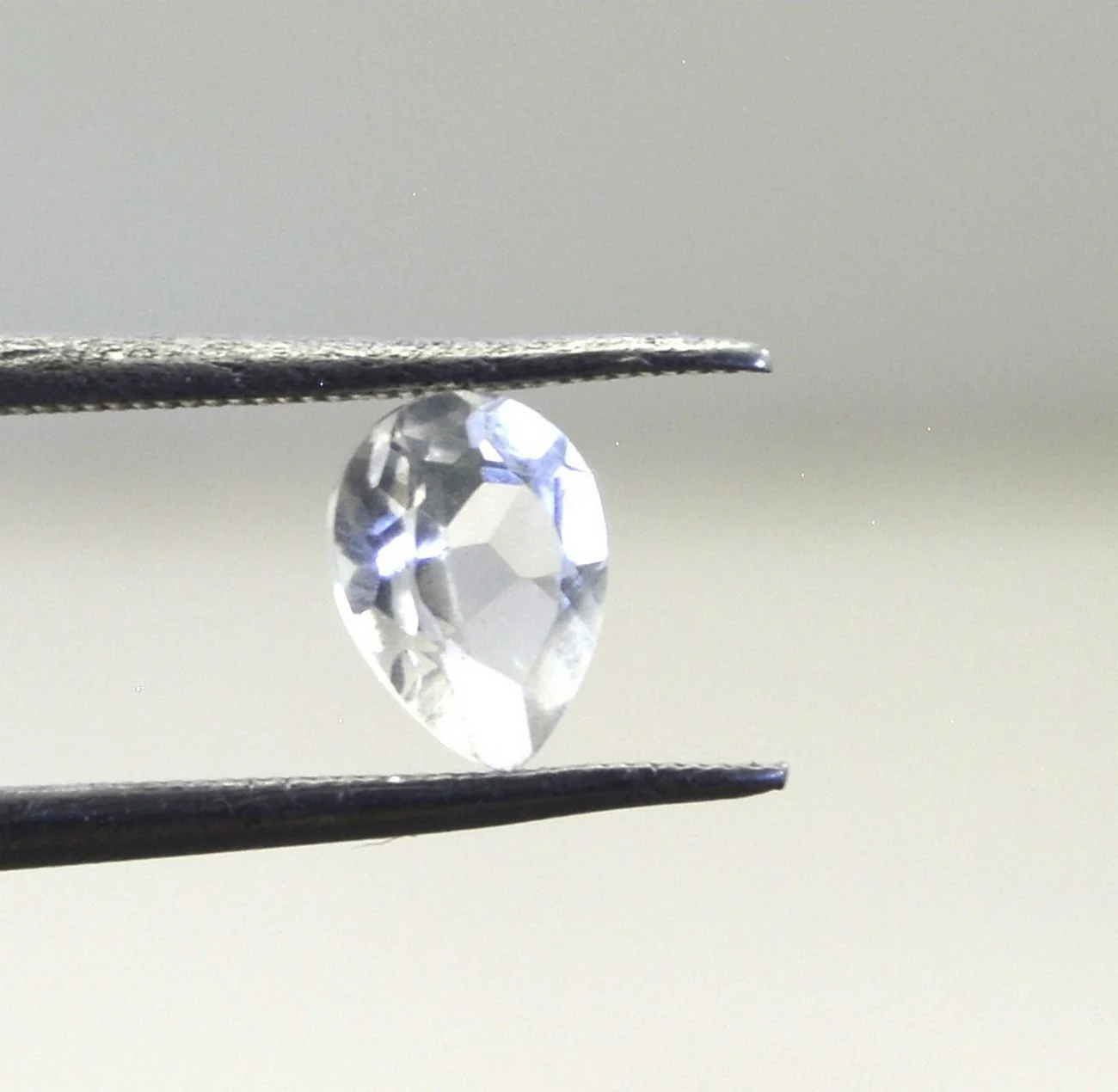 Crystal Quartz 1PC Large 10x14 MM Pear Faceted White Polished Semi Precious Loose Gemstones - Image 3