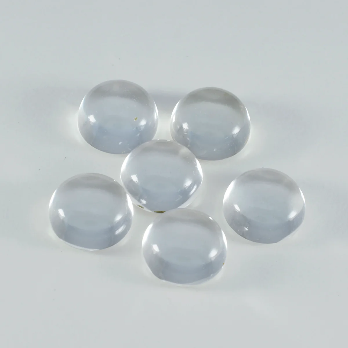 Crystal Quartz 1PC Large 11x11 MM Round Cabochon White High-Quality semi Precious Loose Gems