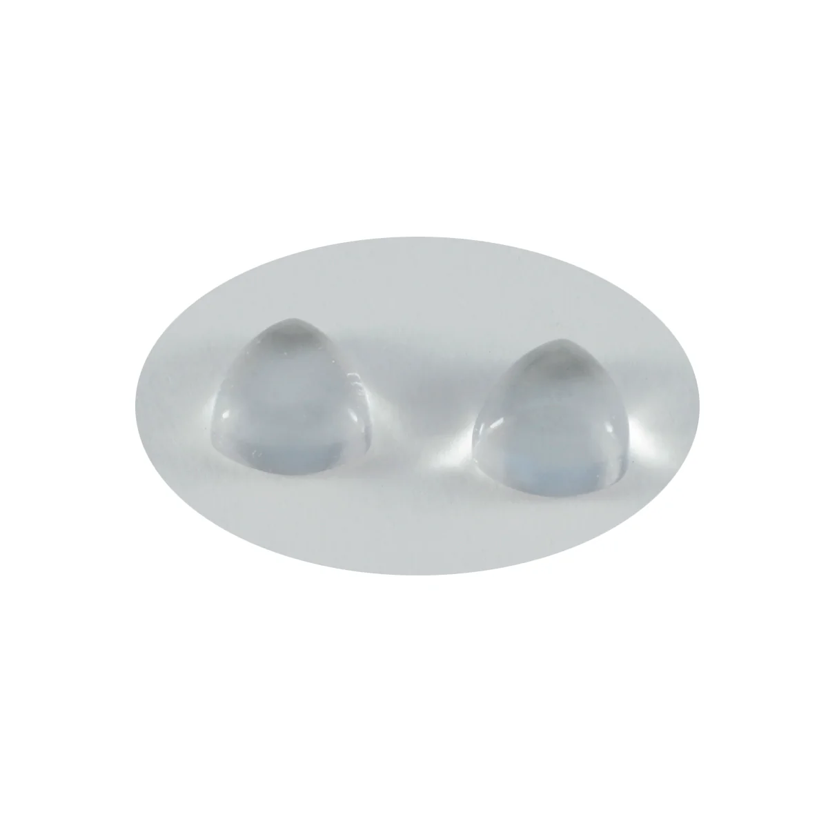 Crystal Quartz 1PC Large 11x11 MM Triangle Cabochon White High-Quality semi Precious Precious Gemstone