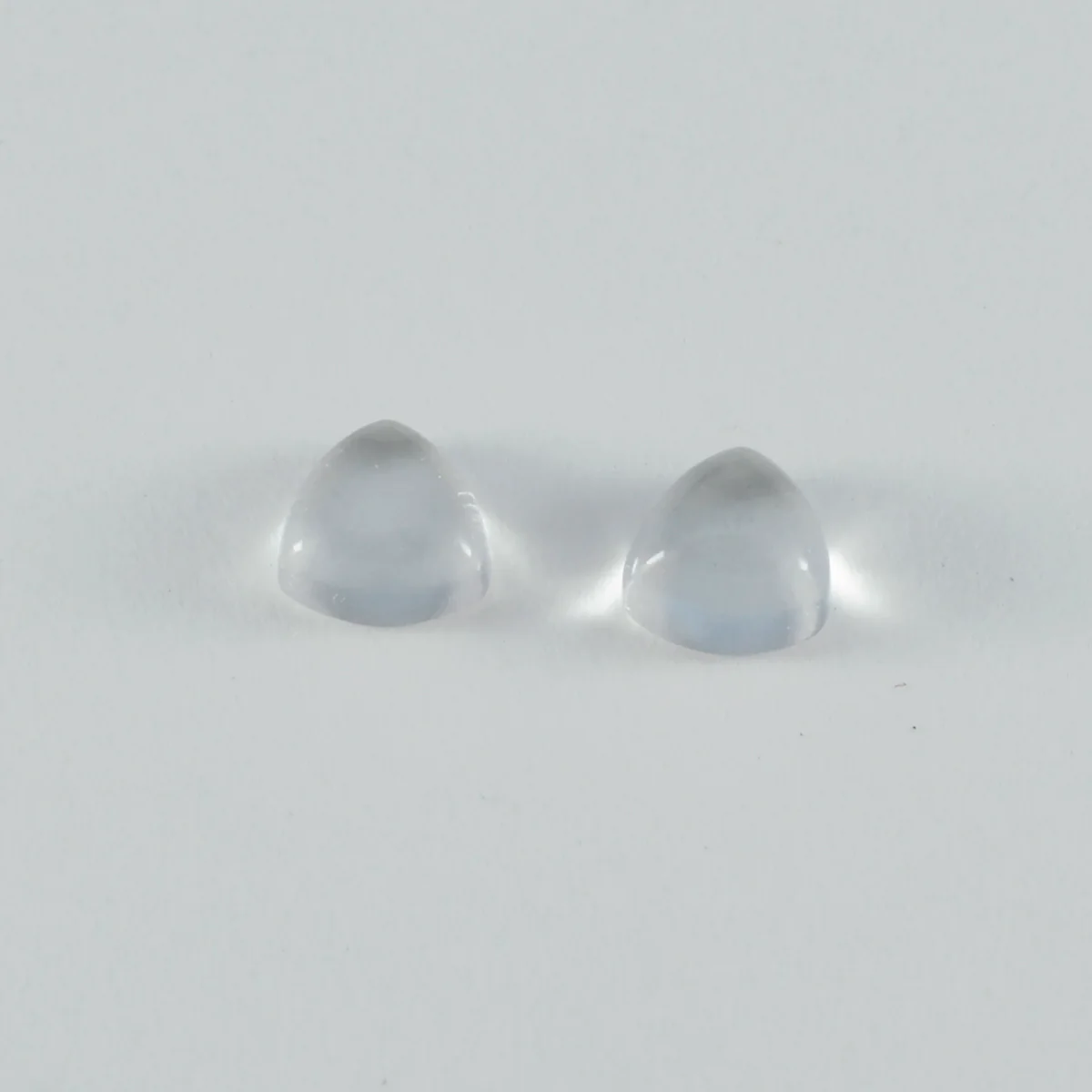 Crystal Quartz 1PC Large 11x11 MM Triangle Cabochon White High-Quality semi Precious Precious Gemstone - Image 2