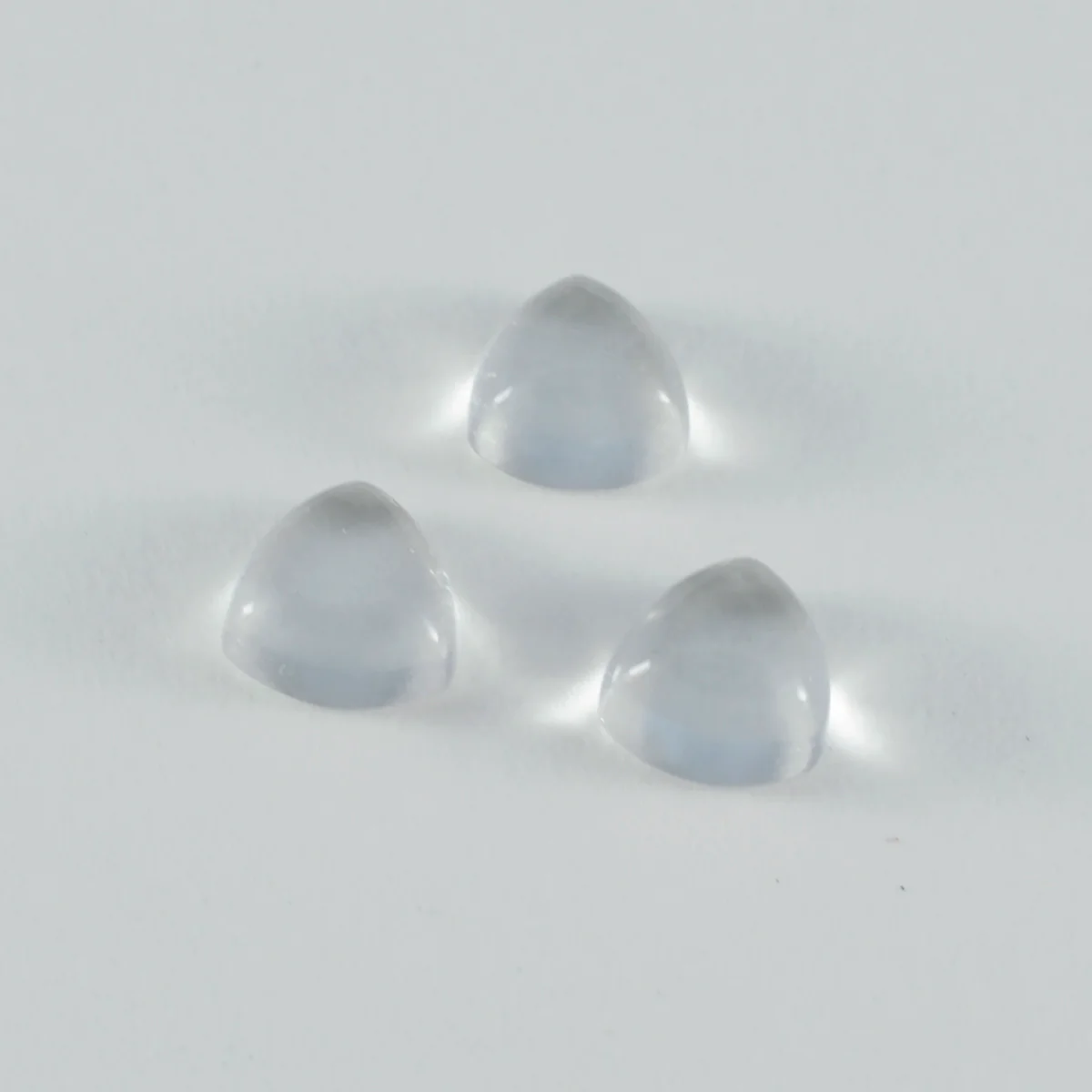 Crystal Quartz 1PC Large 11x11 MM Triangle Cabochon White High-Quality semi Precious Precious Gemstone - Image 3