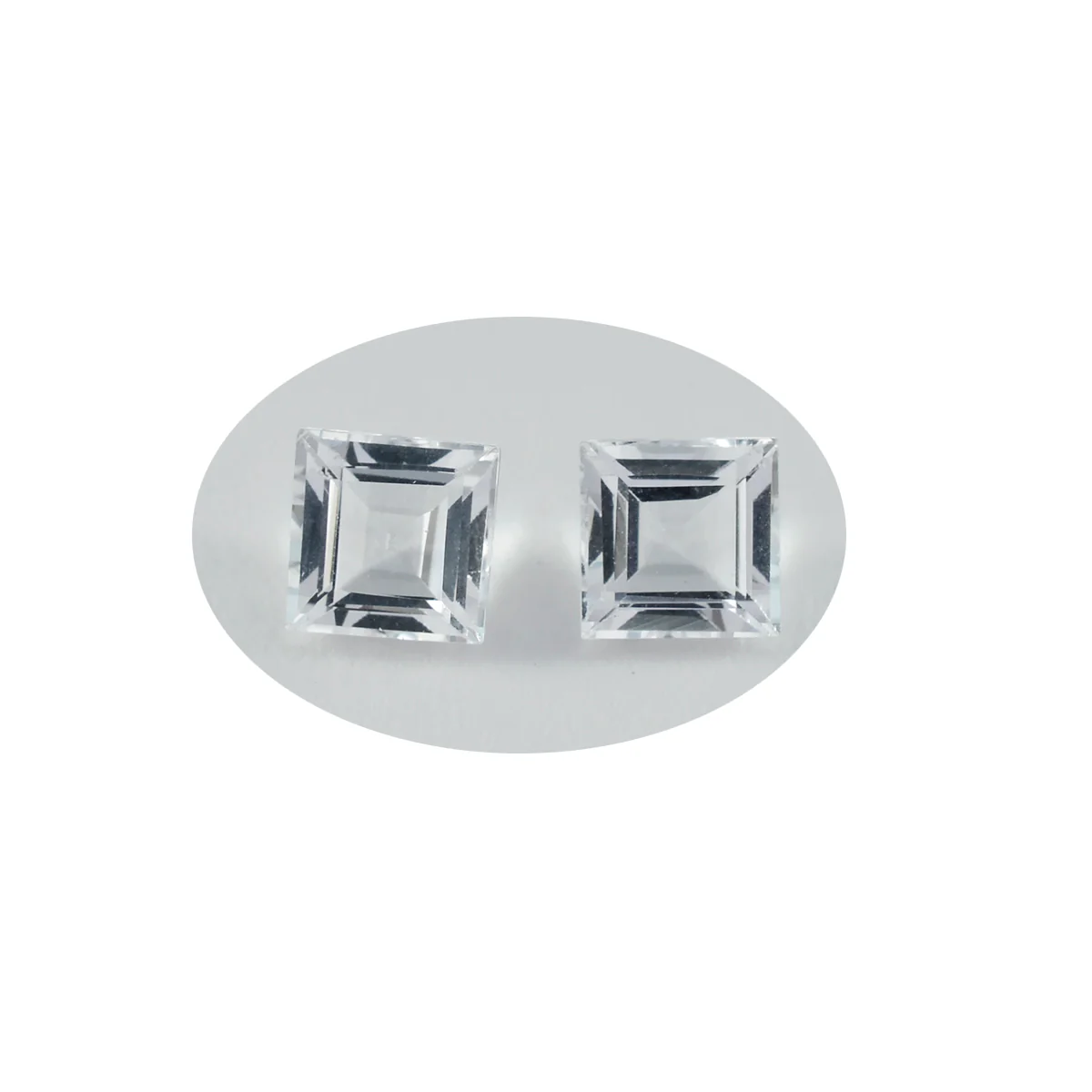 Crystal Quartz 1PC Large 12x12 MM Square Faceted White High-Quality Semi Precious Loose Gems - Image 3