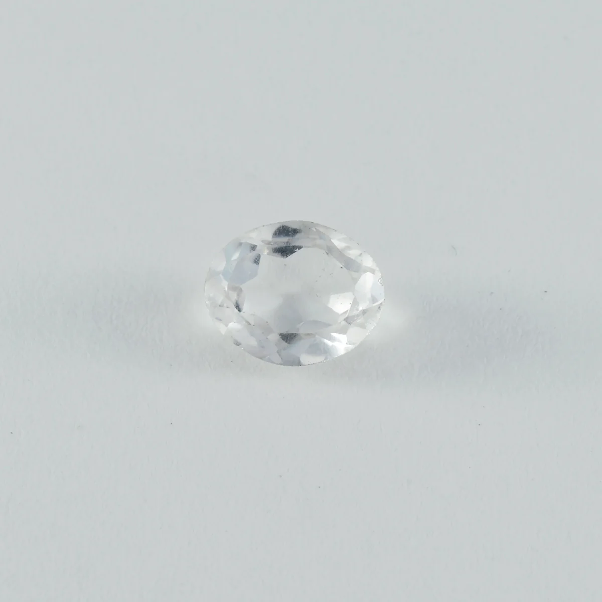 Crystal Quartz 1PC Large 8x12 MM Oval Faceted White Luster Semi Precious Loose Gemstones