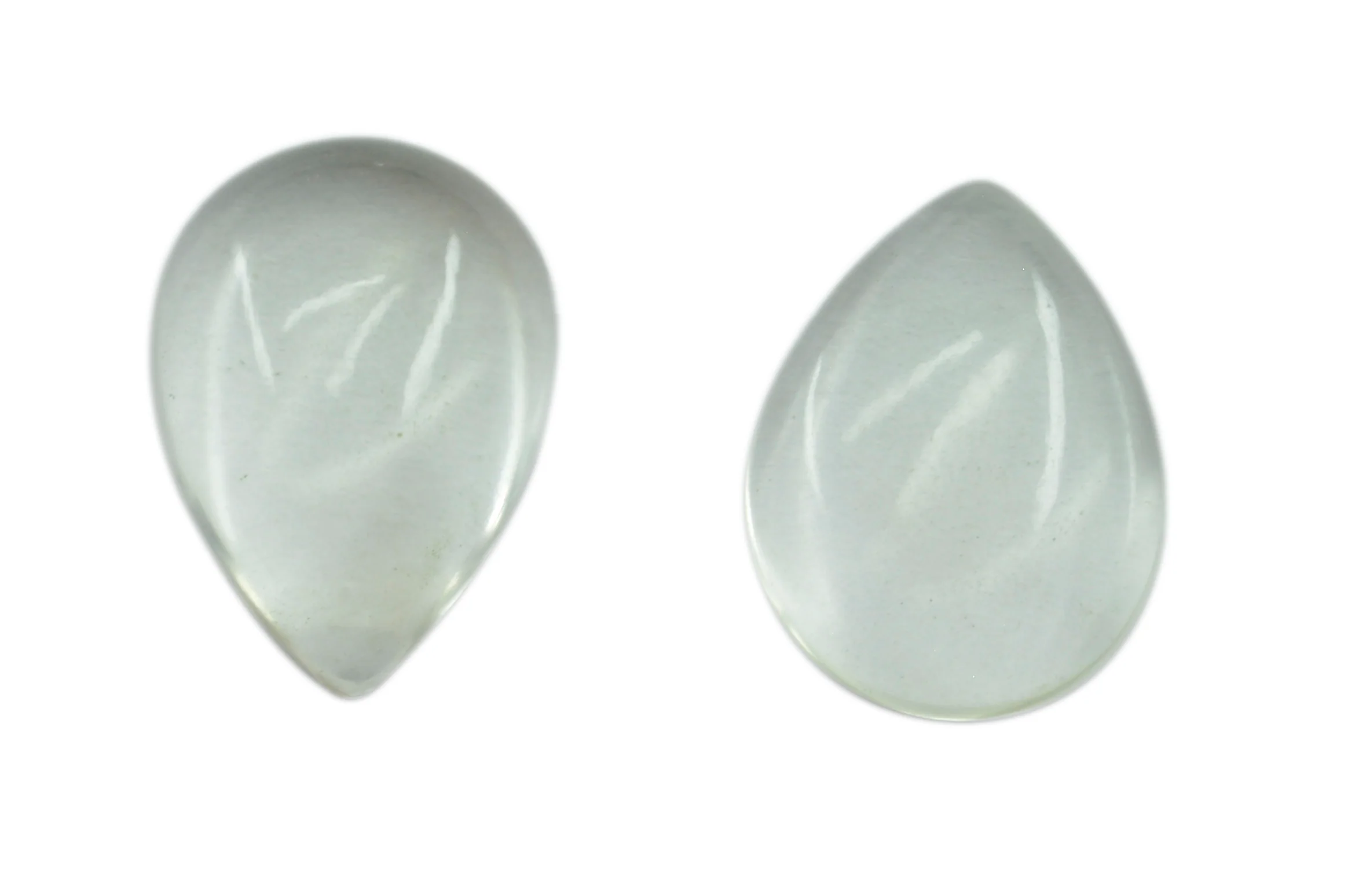 Crystal Quartz 1PC Large 8x12 MM Pear Cabochon White Sparkling semi Precious Gems - Image 4