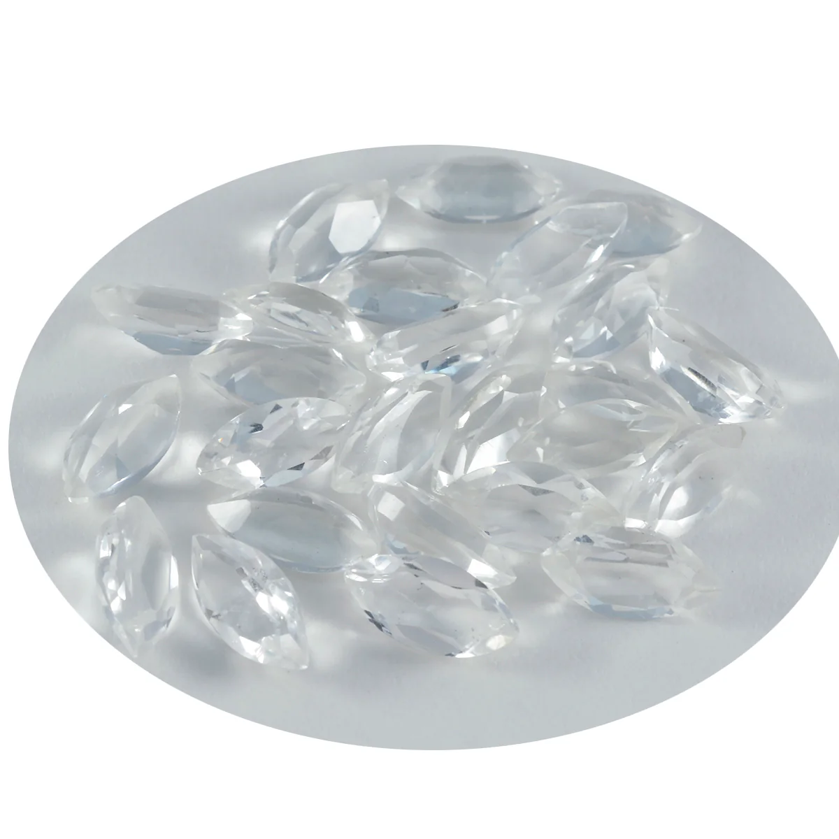 Crystal Quartz 1PC Large 8x16 MM Marquise Faceted White Shine Semi Precious Loose Gemstones - Image 2