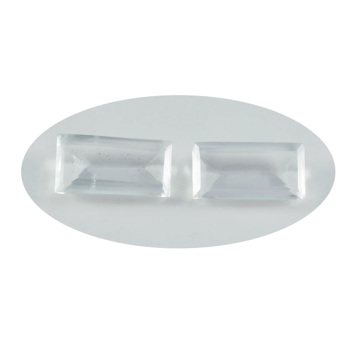 Crystal Quartz 1PC Medium 7x14 MM Baguette Faceted White Superior Semi Precious Gems - Image 3
