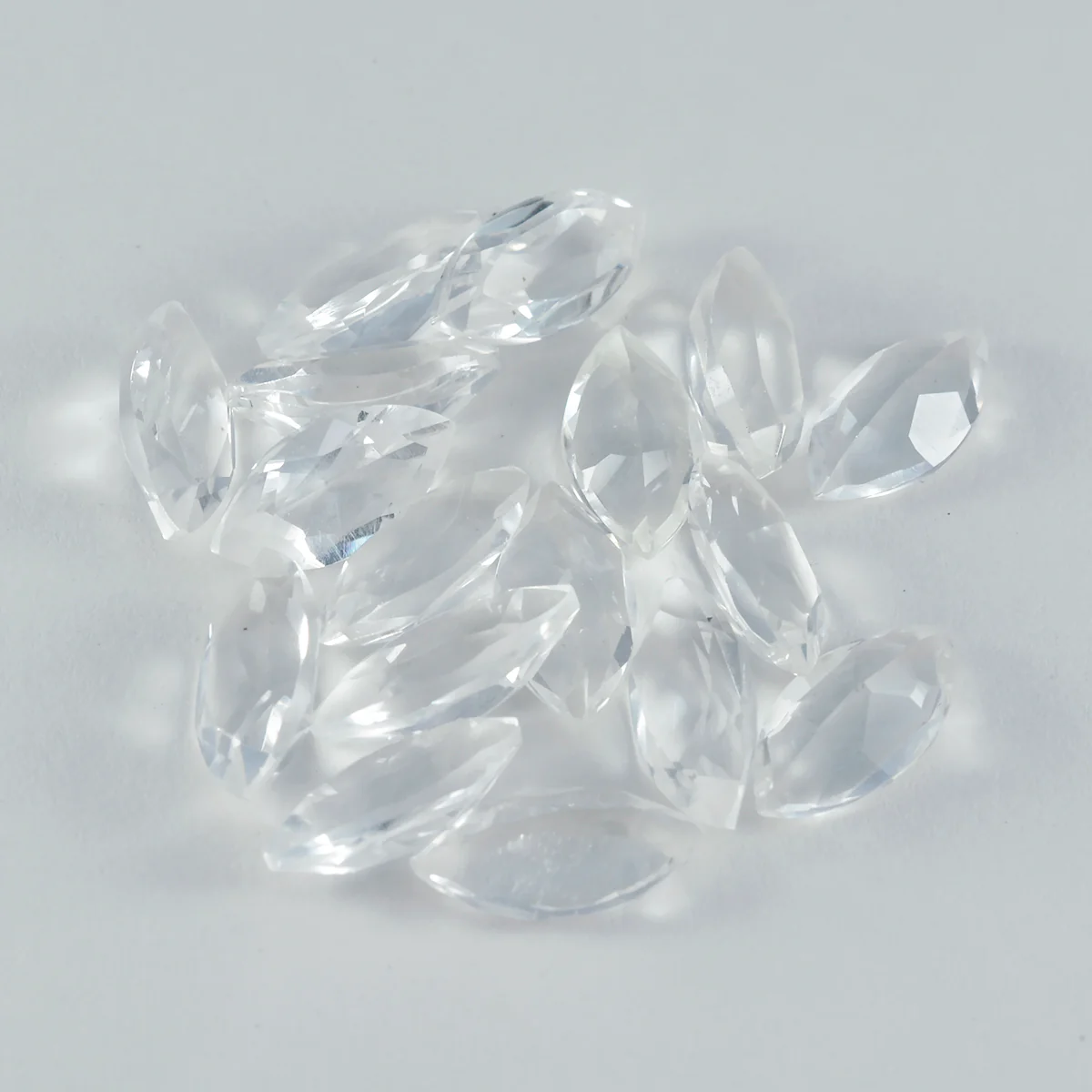 Crystal Quartz 1PC Medium 7x14 MM Marquise Faceted White Lustrous Semi Precious Loose Gemstone - Image 3