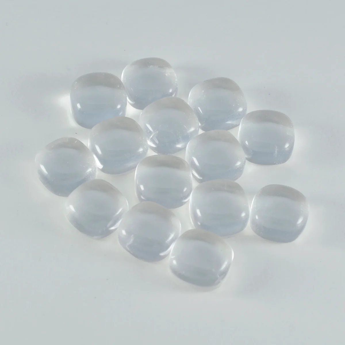 Crystal Quartz 1PC Medium 9x9 MM Cushion Cabochon White Shine semi Precious Loose Gems - Image 2