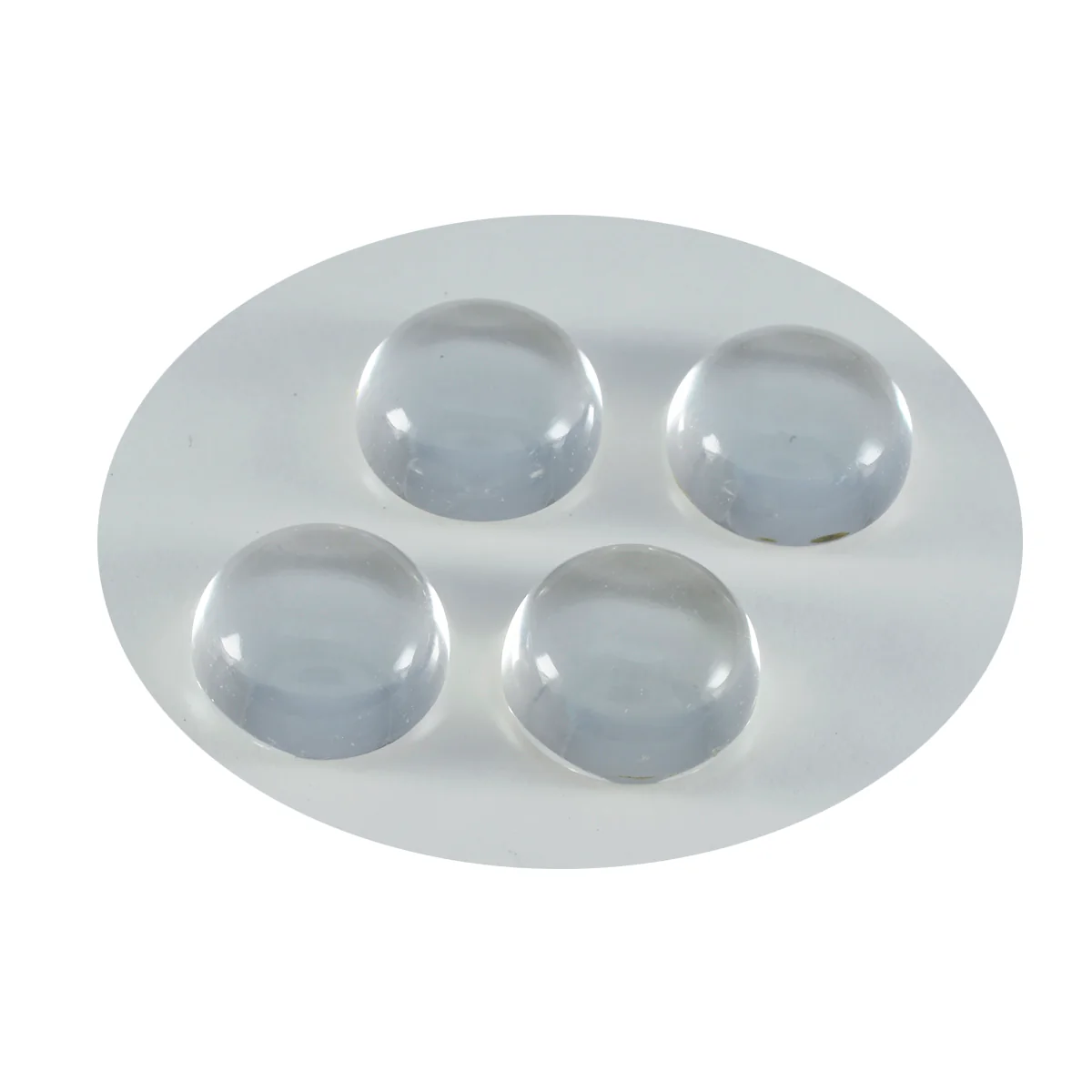 Crystal Quartz 1PC Medium 9x9 MM Round Cabochon White Shine semi Precious Precious Gemstone - Image 3