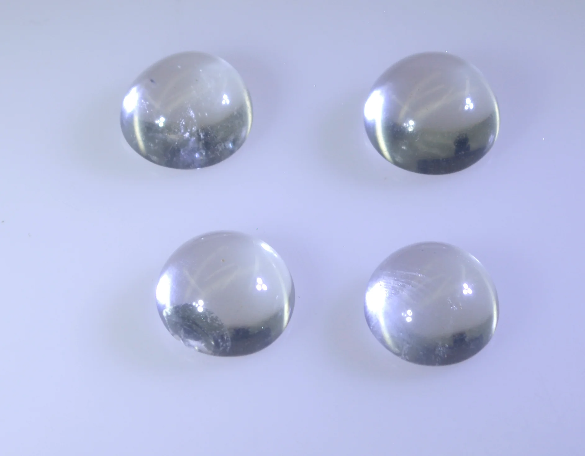 Crystal Quartz 1PC Medium 9x9 MM Round Cabochon White Shine semi Precious Precious Gemstone - Image 4