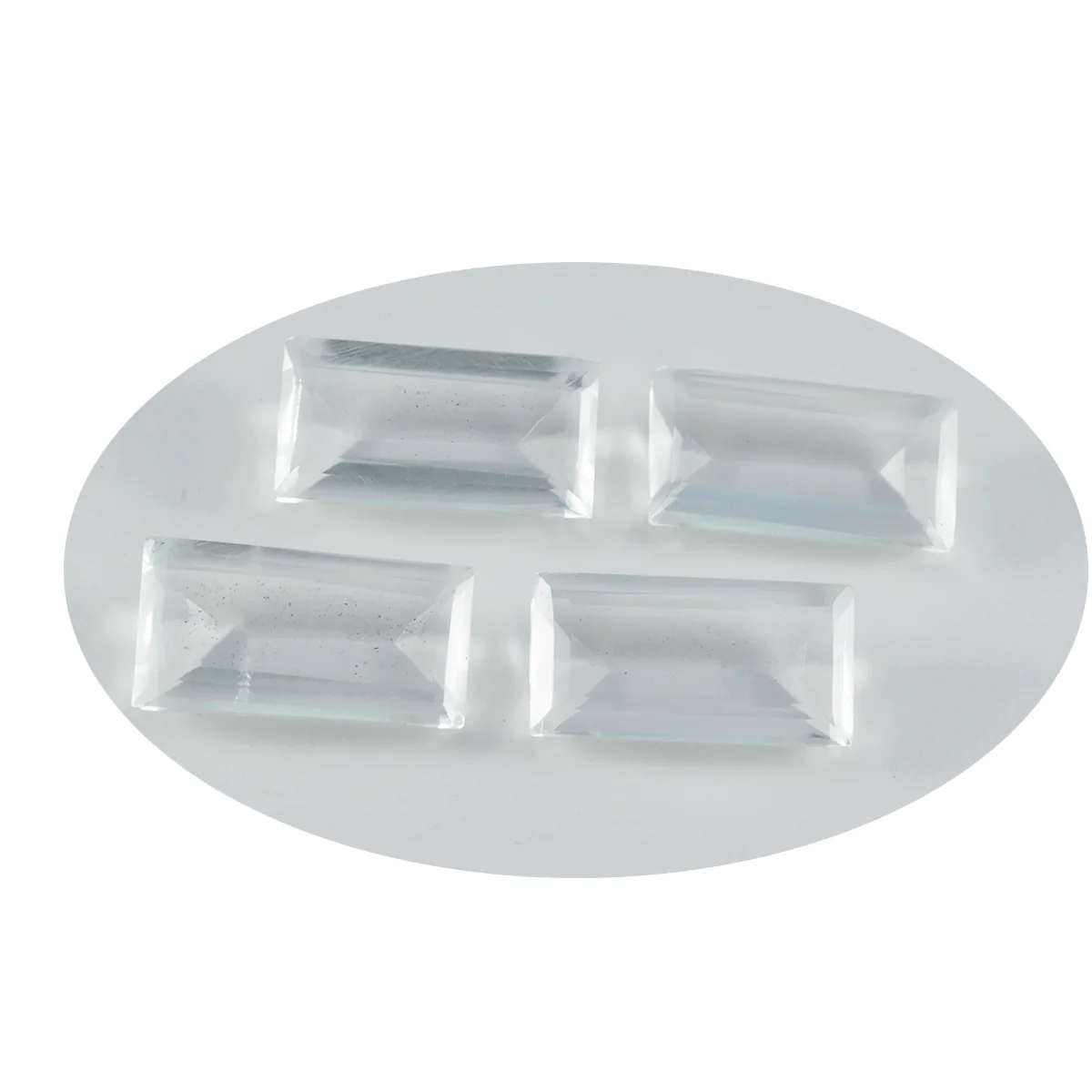 Crystal Quartz 1PC Small 6x12 MM Baguette Faceted White Genuine Semi Precious Loose Gemstones - Image 2
