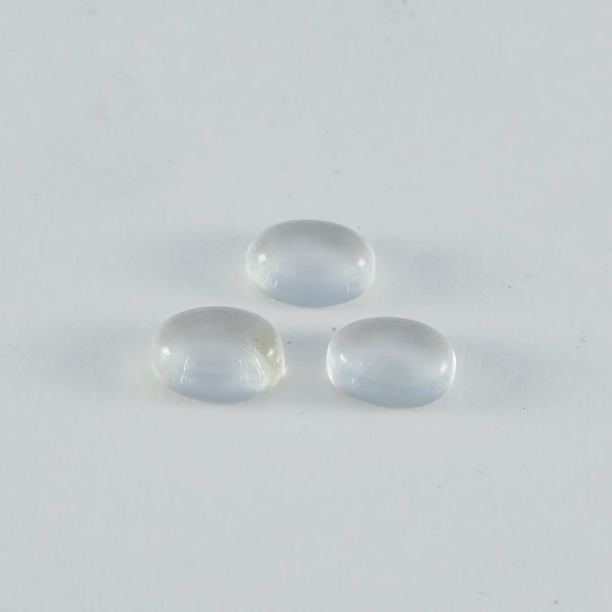 Crystal Quartz 1PC Small 7x9 MM Oval Cabochon White Fiery semi Precious Loose Gemstone - Image 3