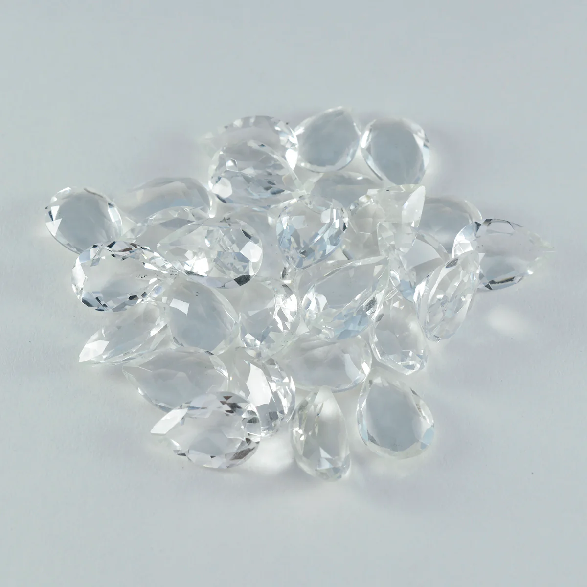 Crystal Quartz 1PC Small 7x9 MM Pear Faceted White Genuine Semi Precious Loose Gems - Image 2