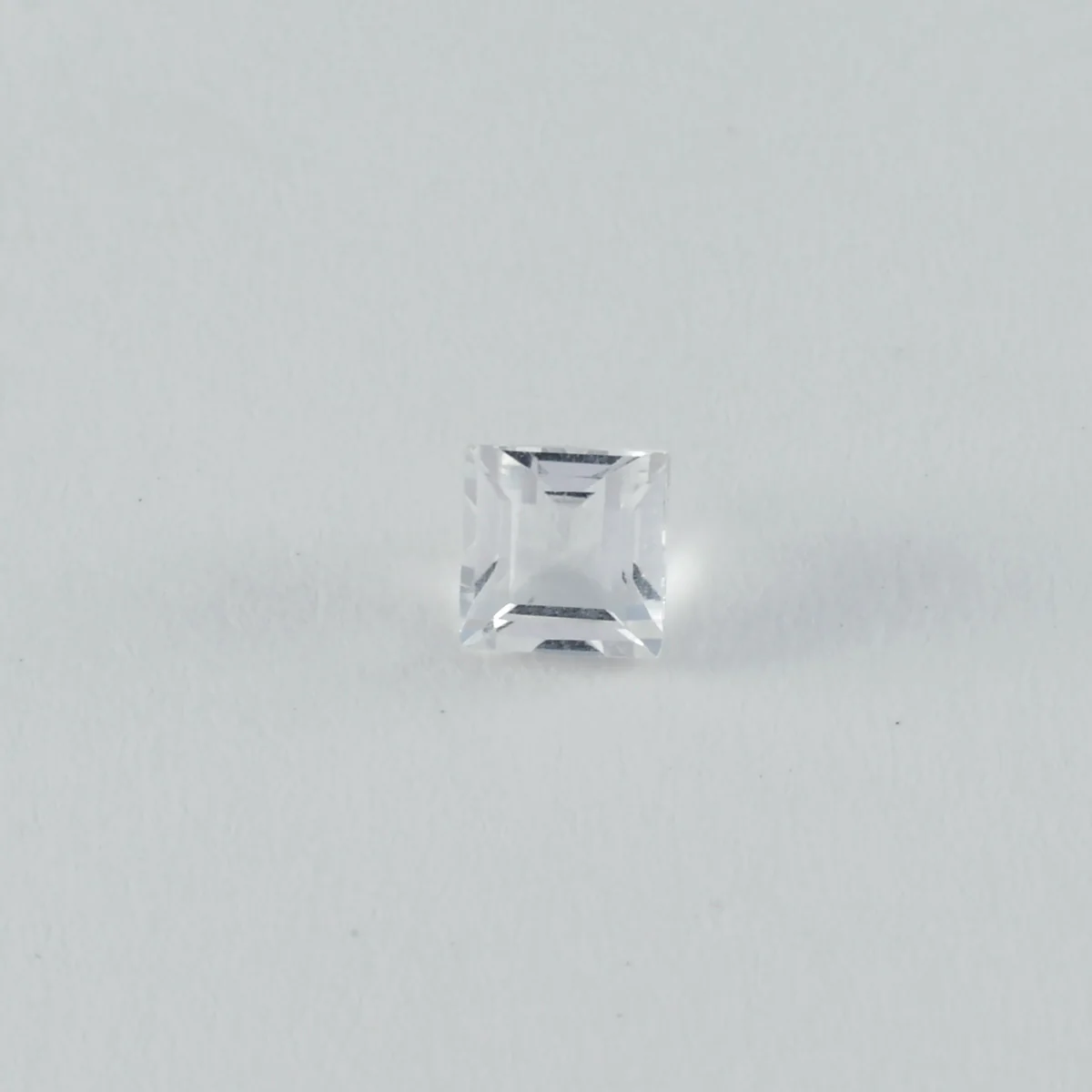 Crystal Quartz 1PC Small 8x8 MM Square Faceted White Luster Semi Precious Loose Gems - Image 3
