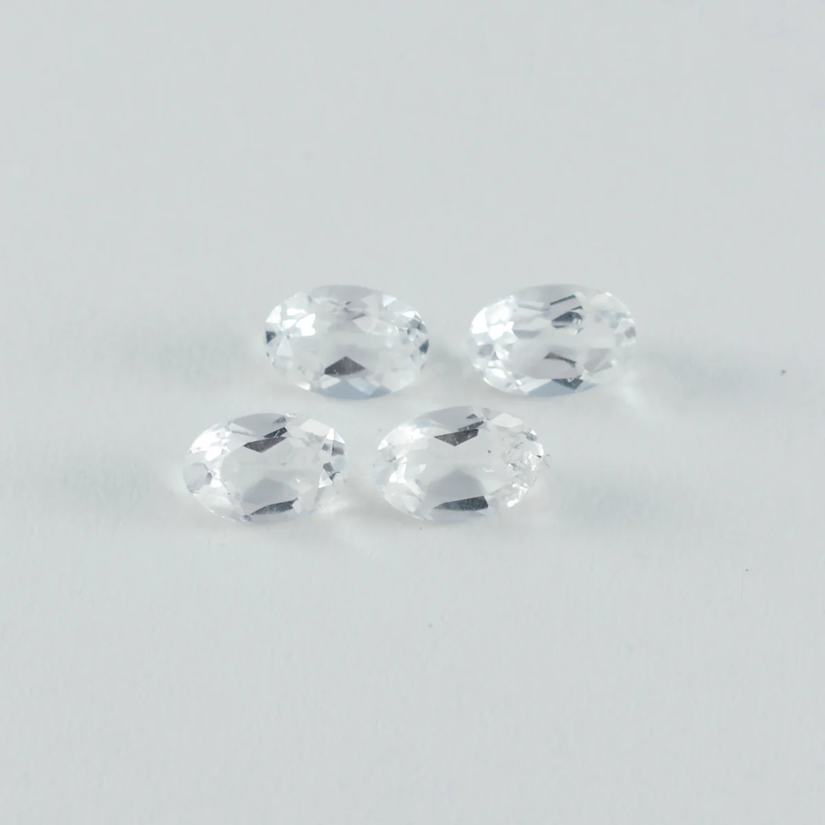 Crystal Quartz 1PC Tiny 5x7 MM Oval Faceted White Superior Semi Precious Gems - Image 4