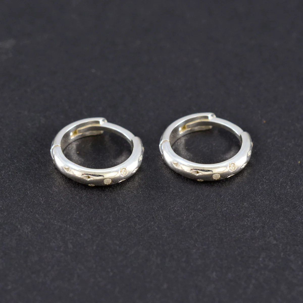 Cubic Zirconia American María multiple Stud White 925 Silver Earring - Image 3