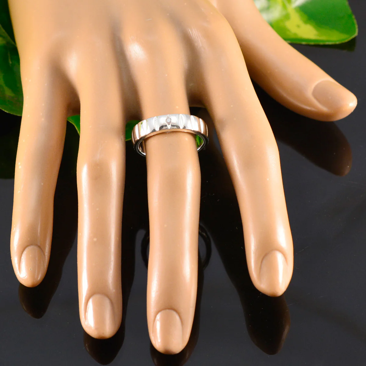 Cubic zirconia CZ Solitaire Egyptian 925 Silver White Gemstones Minimal Romantic Band Jewellery - Image 5