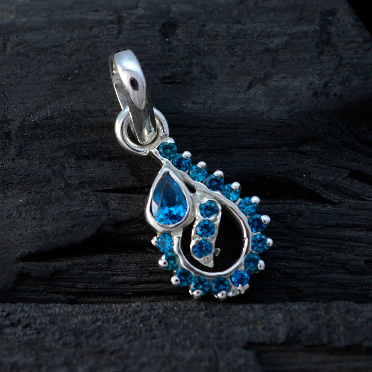 Cubic zirconia Minimalist Indian Silver multiple Kristine Contemporary White Pendant Jewelry - Image 3