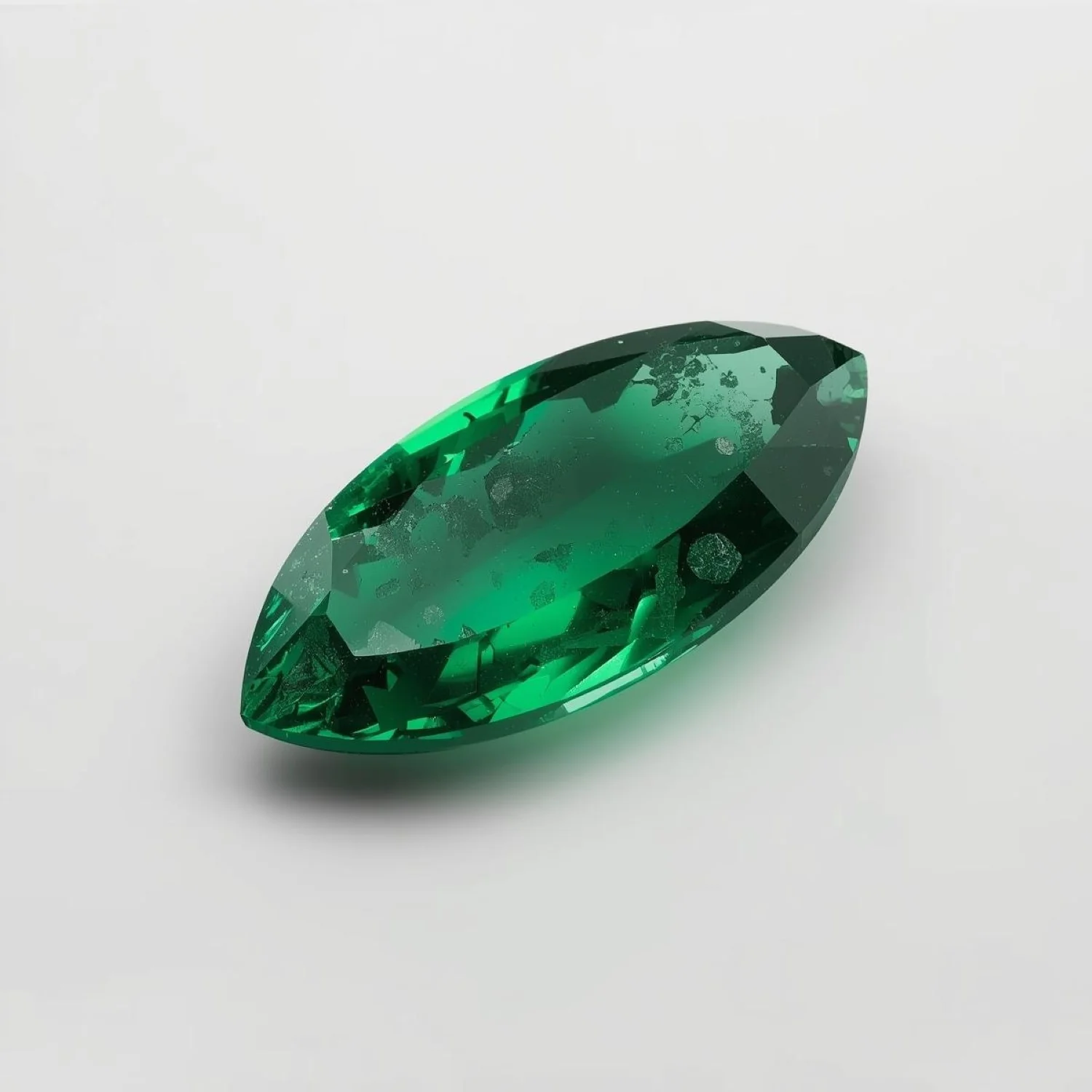 Emerald 10PC Tiny 2.5x5 MM Marquise Faceted Green Luster Precious Loose Gemstones - Image 2