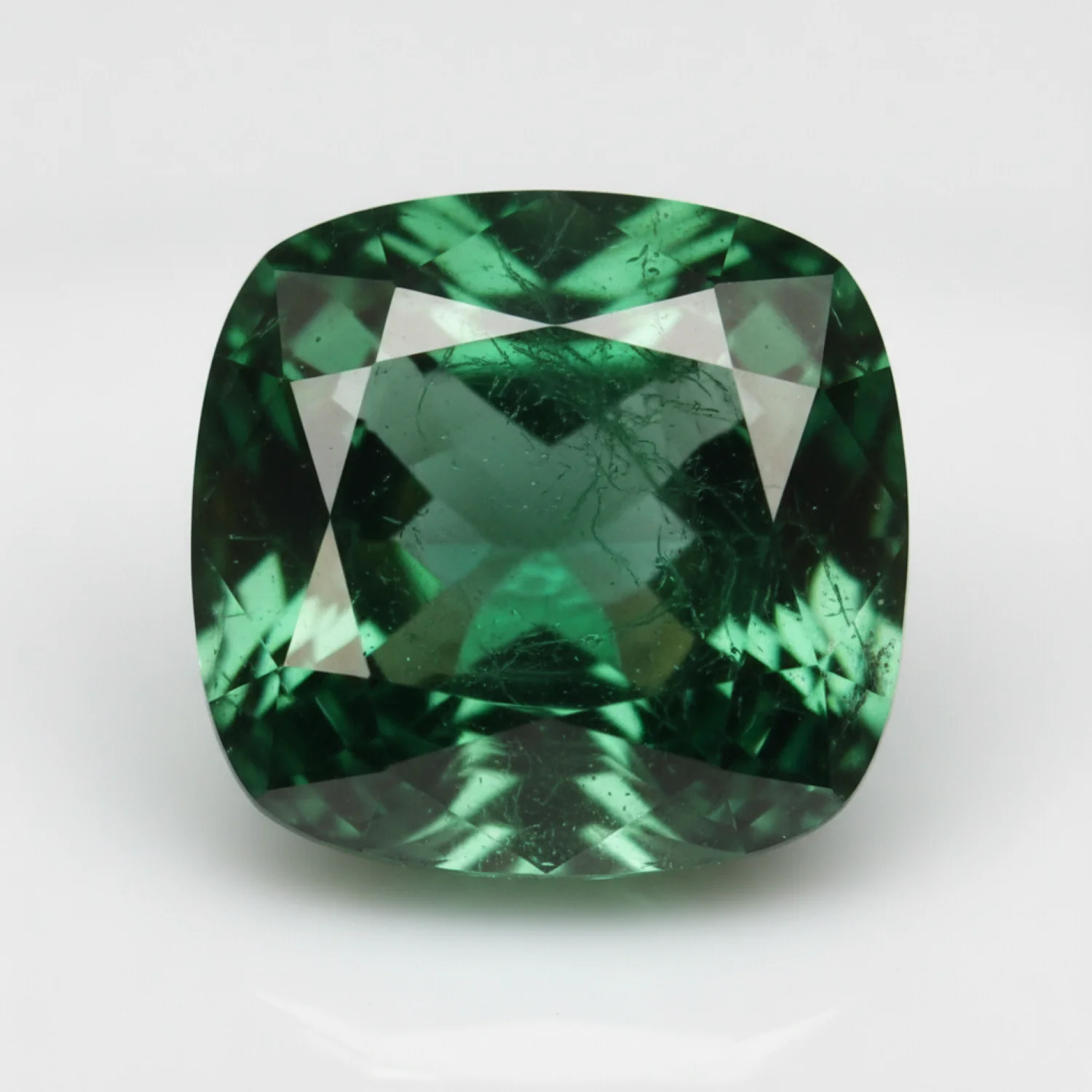 Emerald 10PC Tiny 4x4 MM Cushion Faceted Green Brilliant Precious Loose Gems - Image 2