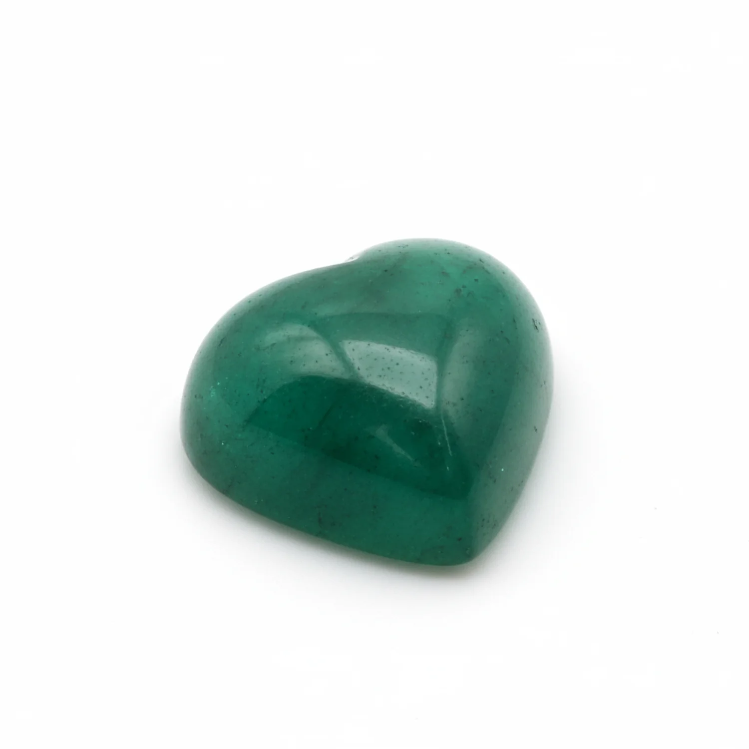 Emerald 10PC Tiny 4x4 MM Heart Cabochon Green Brilliant Precious Loose Gemstones - Image 2