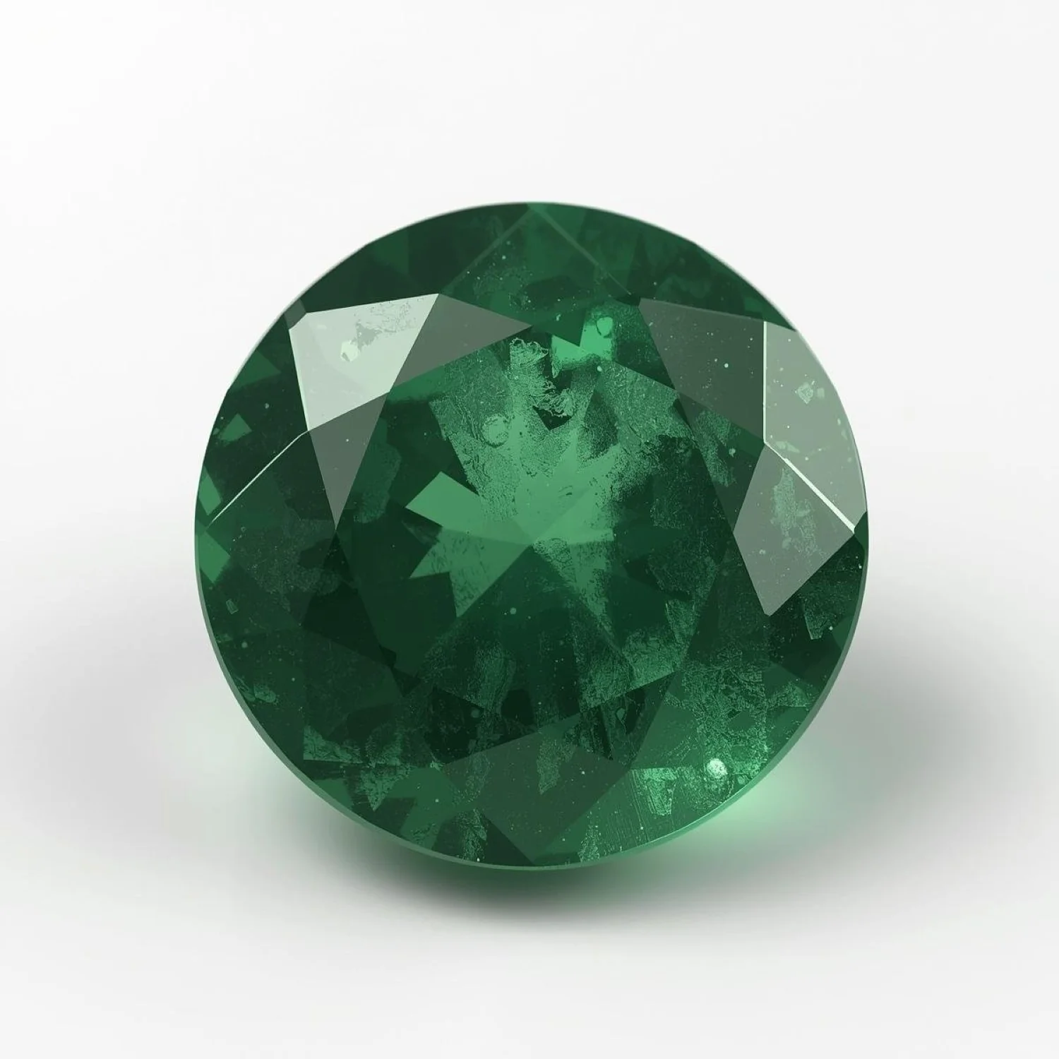 Emerald 1PC Large 10x10 MM Round Faceted Green Shine Precious Loose Gemstones