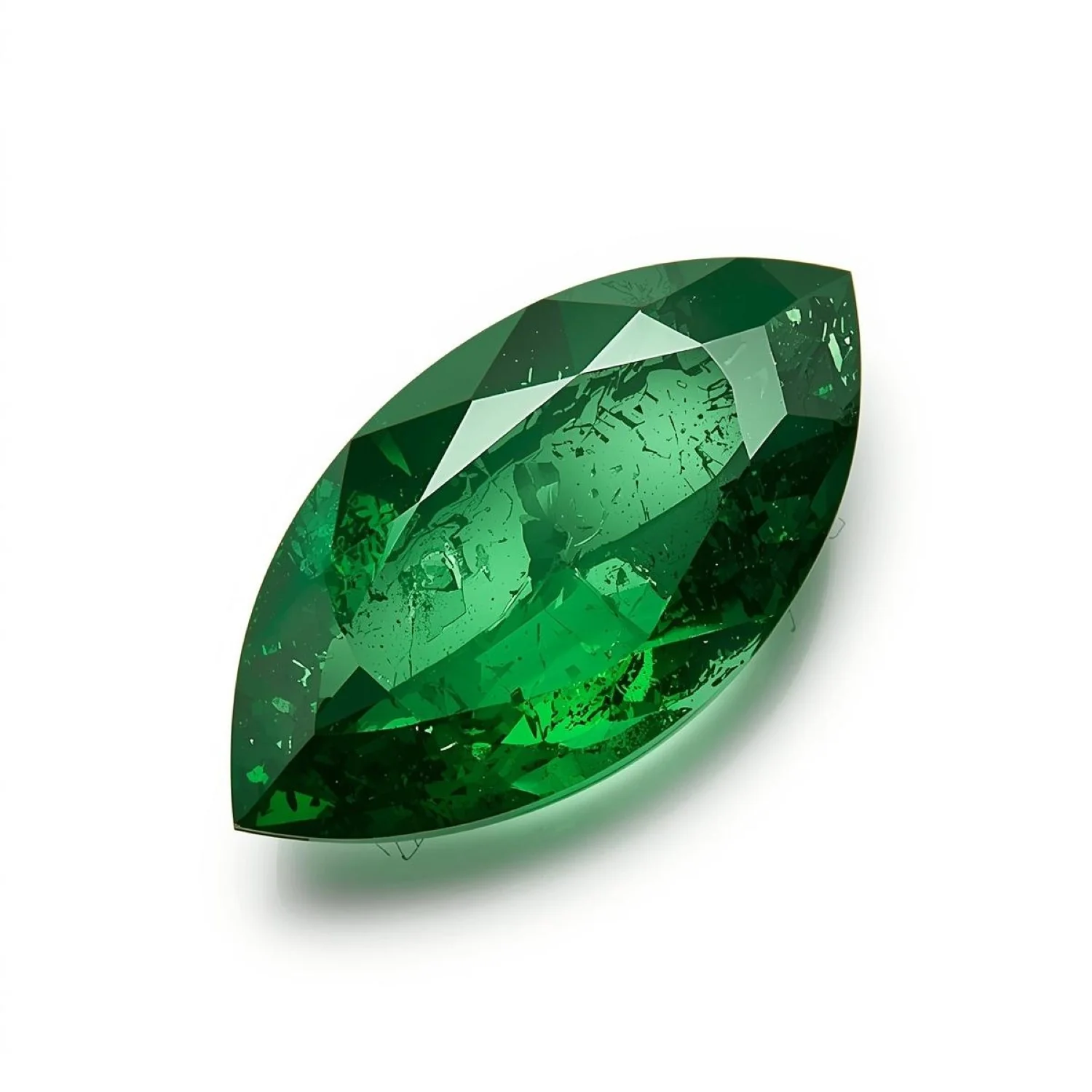 Emerald 1PC Medium 7x14 MM Marquise Faceted Green Natural Precious Gems - Image 2