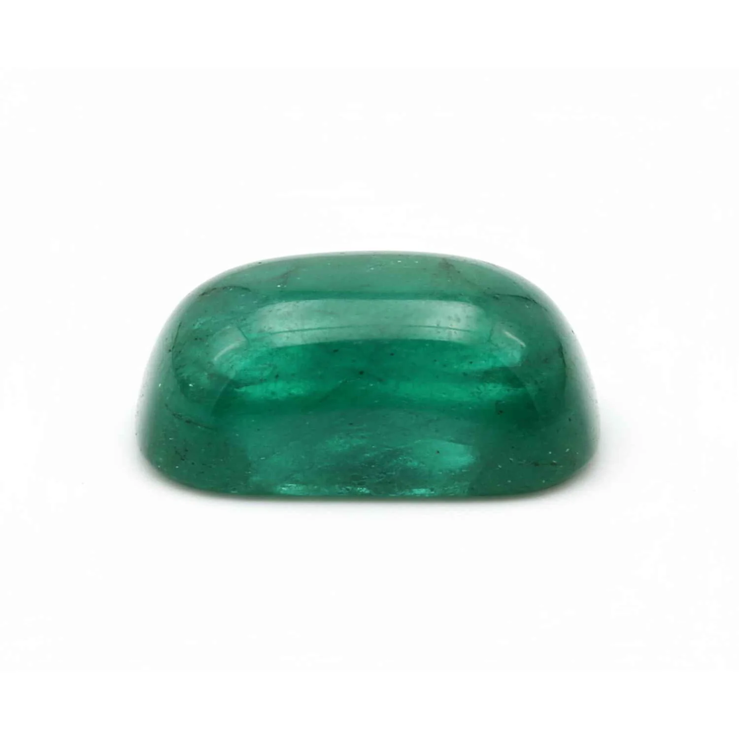 Emerald 1PC Small 6x8 MM Emerald Cabochon Green Shine Precious Loose Gems - Image 2