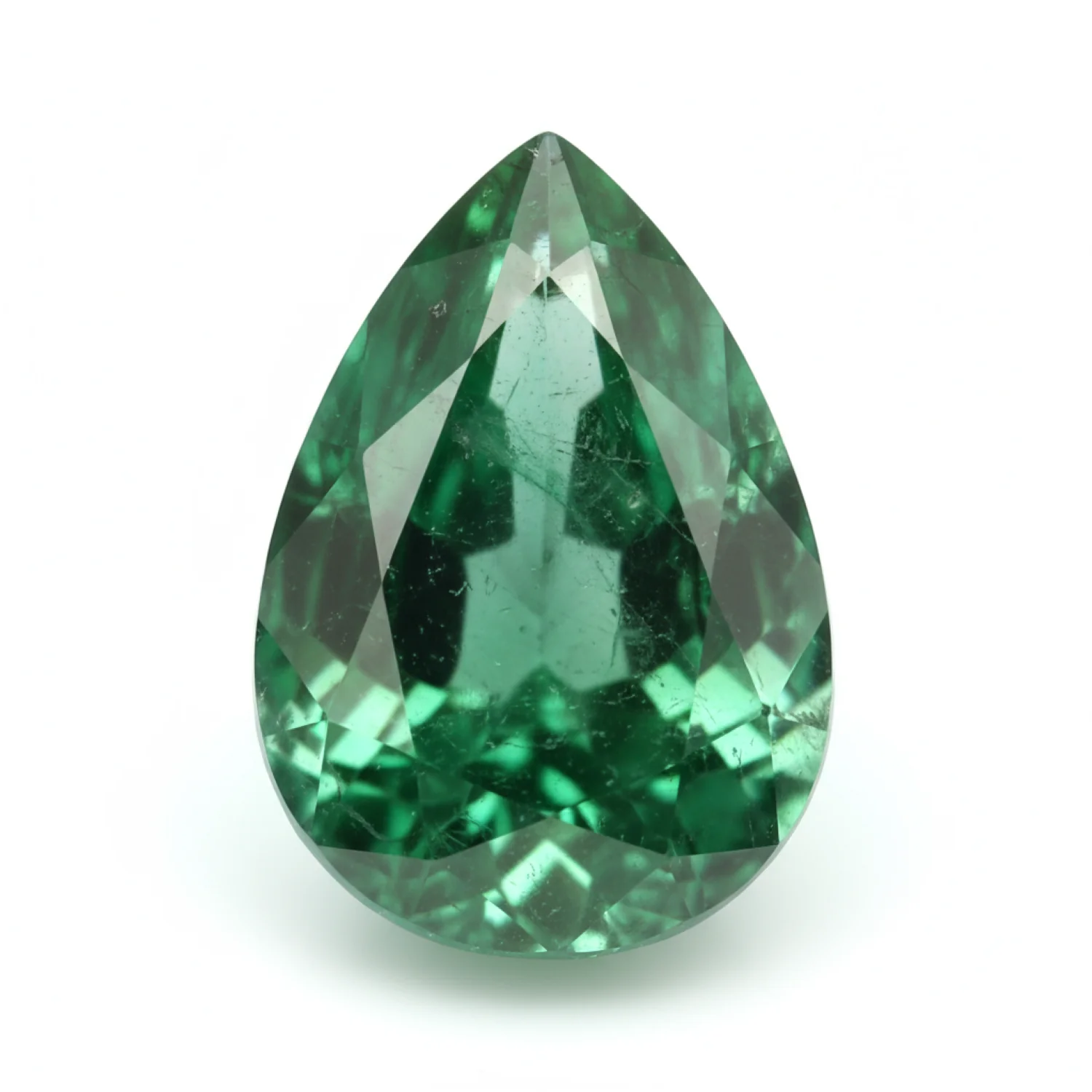 Emerald 1PC Small 6x9 MM Pear Faceted Green Superior Precious Loose Gemstone - Image 2