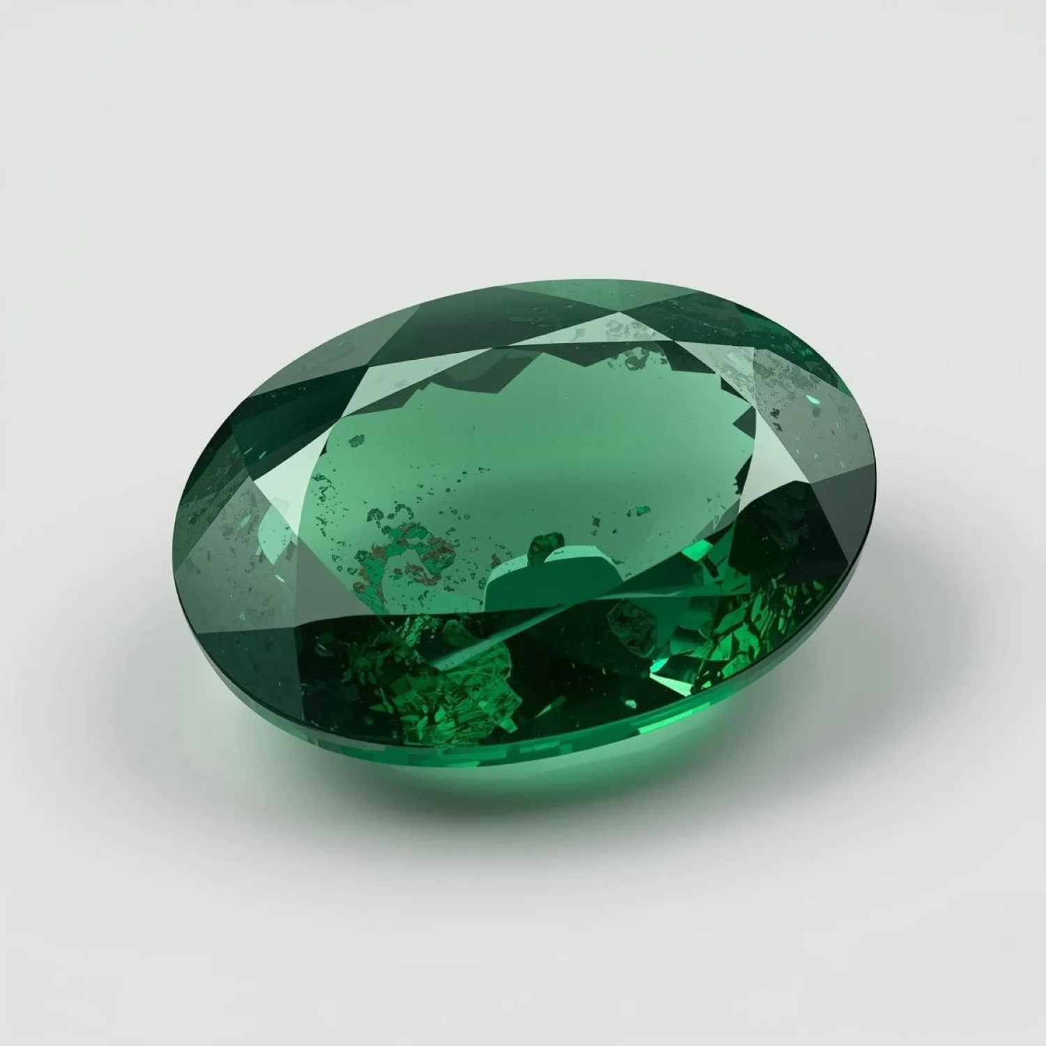Emerald 1PC Tiny 3x5 MM Oval Faceted Green Superior Precious Gems - Image 2