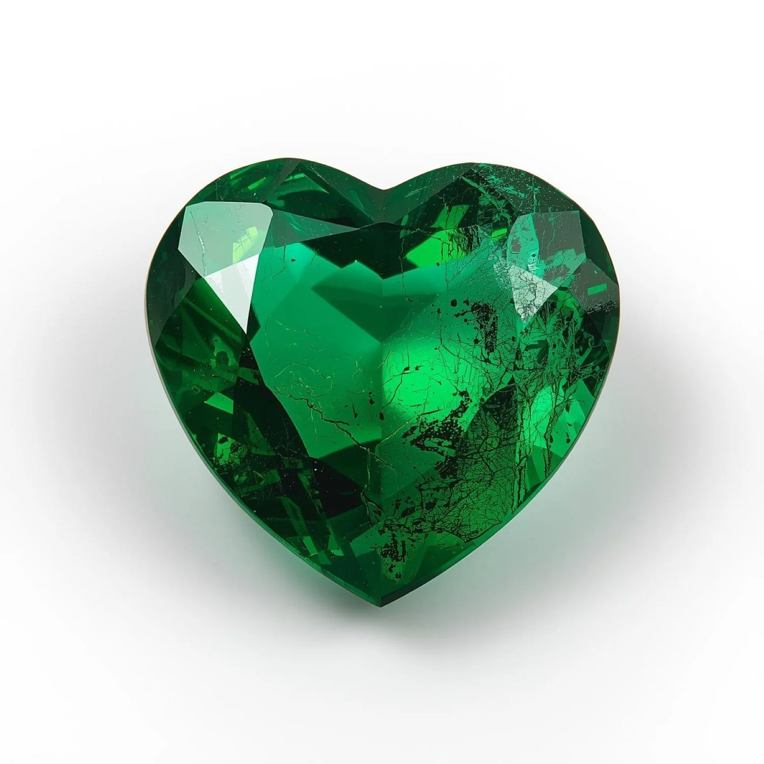Emerald 1PC Tiny 6x6 MM Heart Faceted Green Polished Precious Loose Gemstones - Image 2