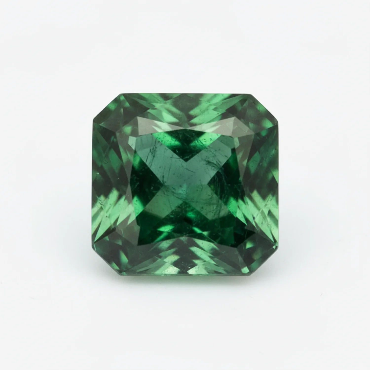 Emerald 1PC Tiny 6x6 MM Square Faceted Green Polished Precious Loose Gemstones - Image 2