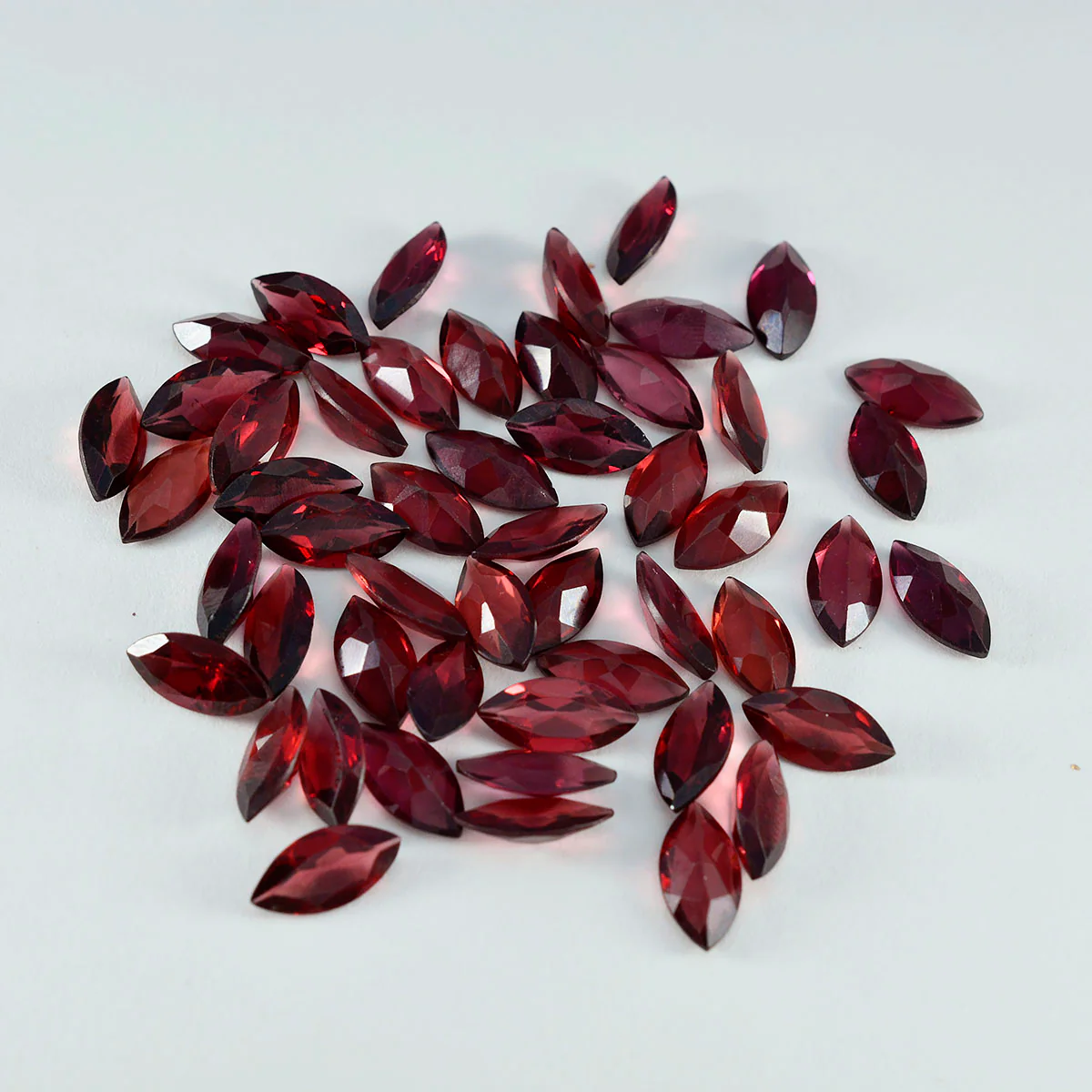 Garnet 10PC Tiny 2x4 MM Marquise Faceted Red Pure Semi Precious Loose Gemstones