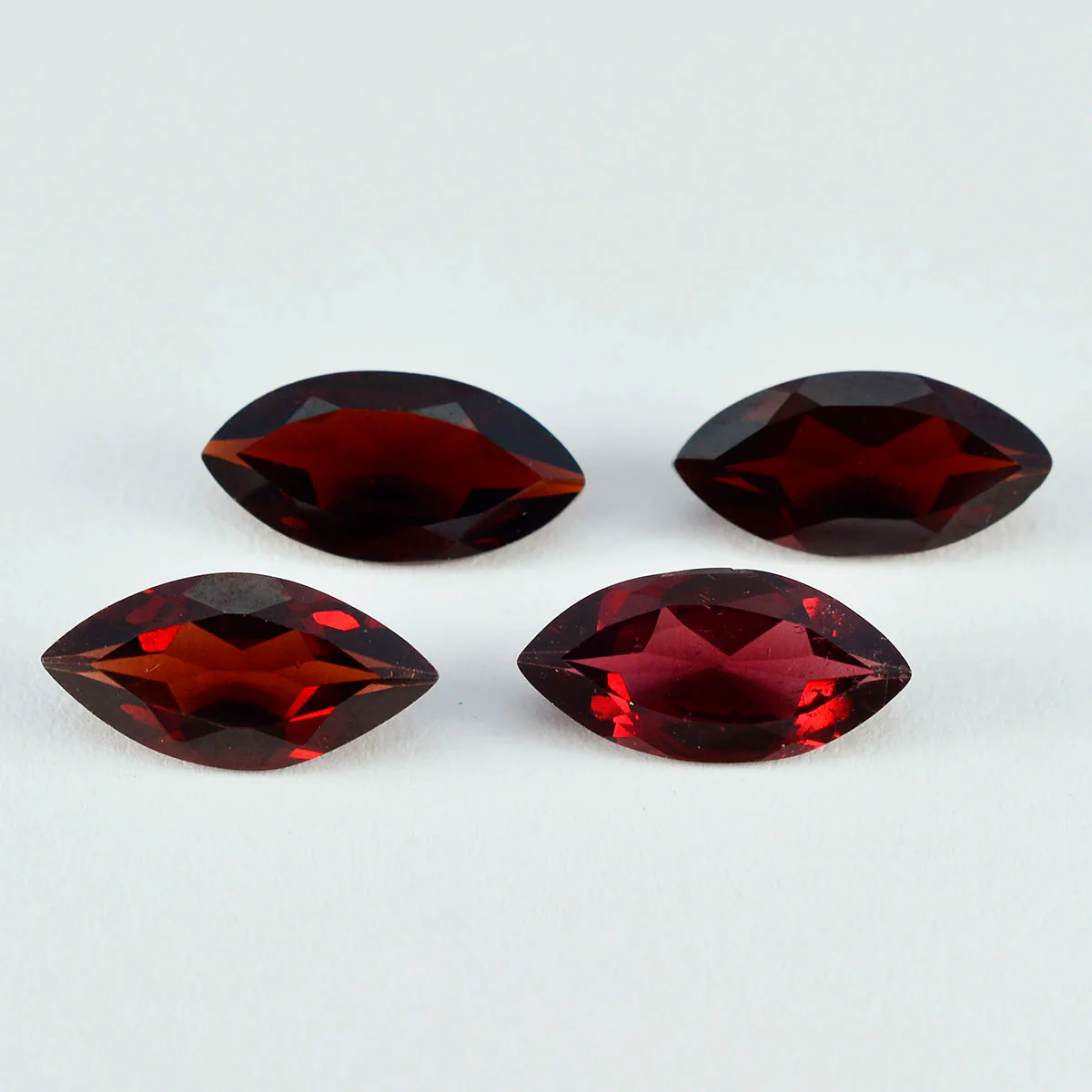 Garnet 10PC Tiny 2x4 MM Marquise Faceted Red Pure Semi Precious Loose Gemstones - Image 2