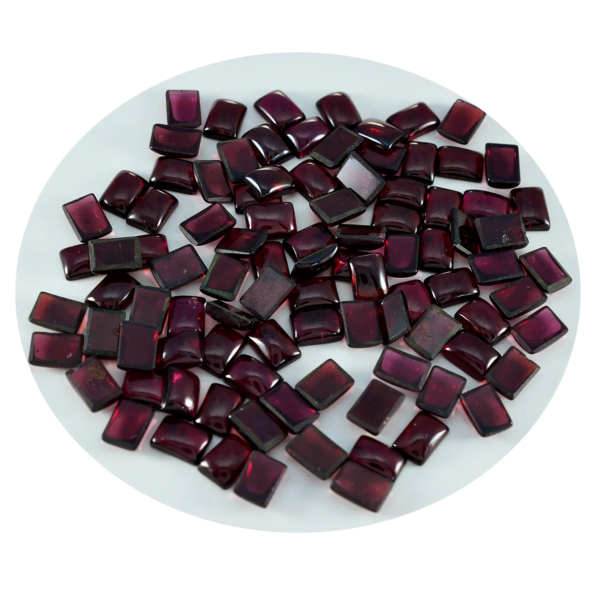 Garnet 10PC Tiny 3x5 MM Emerald Cabochon Red Superior semi Precious Gems - Image 2