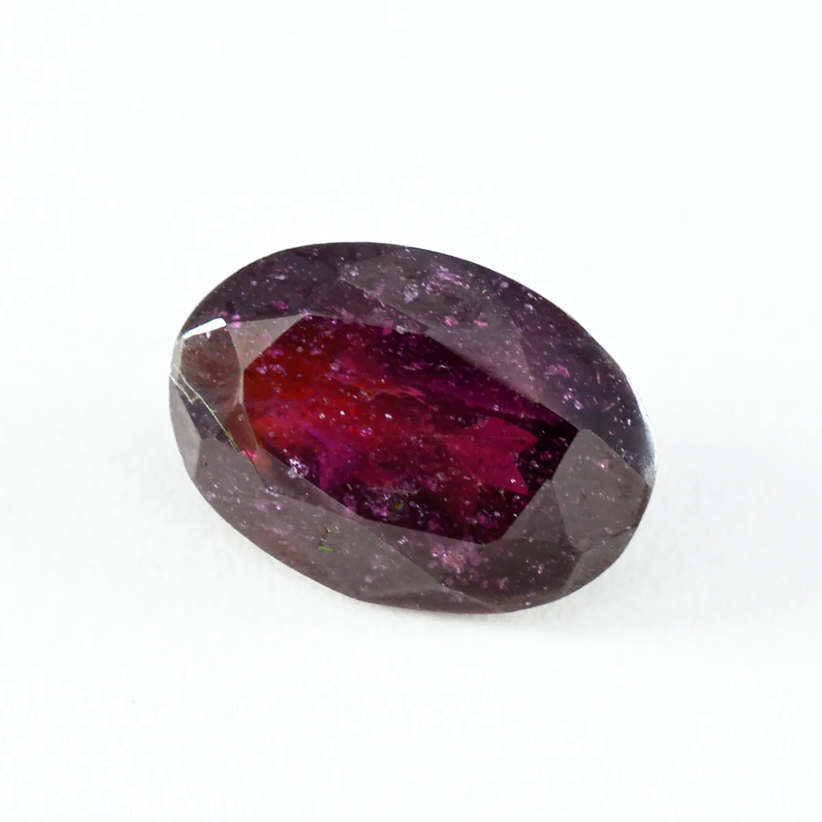 Garnet 1PC Chunky 13x18 MM Oval Faceted Red Superior Semi Precious Gems