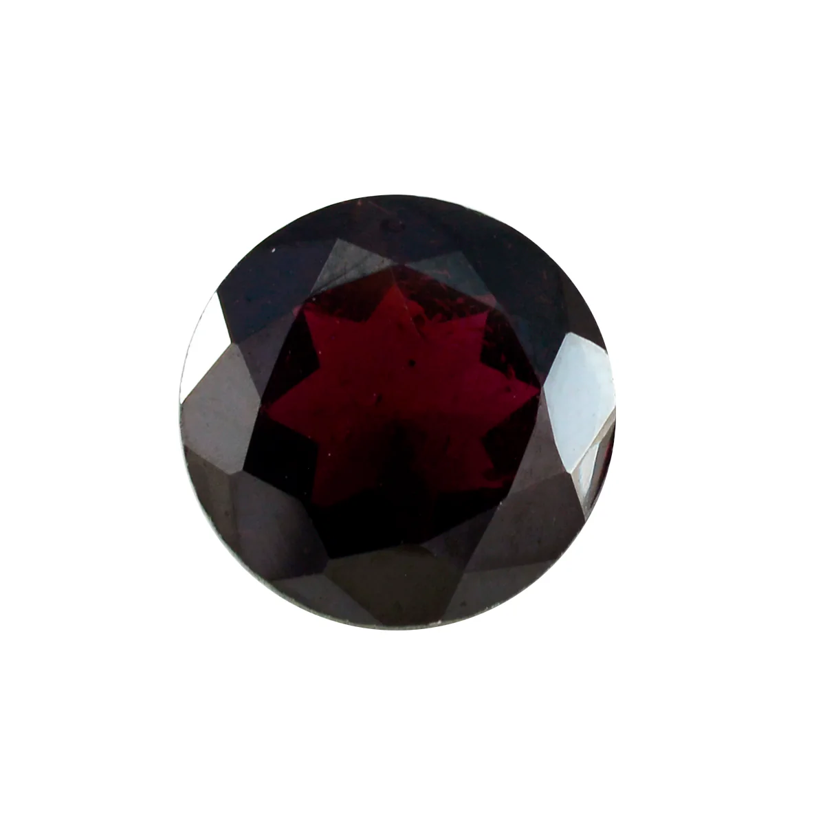 Garnet 1PC Chunky 16x16 MM Round Faceted Red Pure Semi Precious Loose Gemstones - Image 2