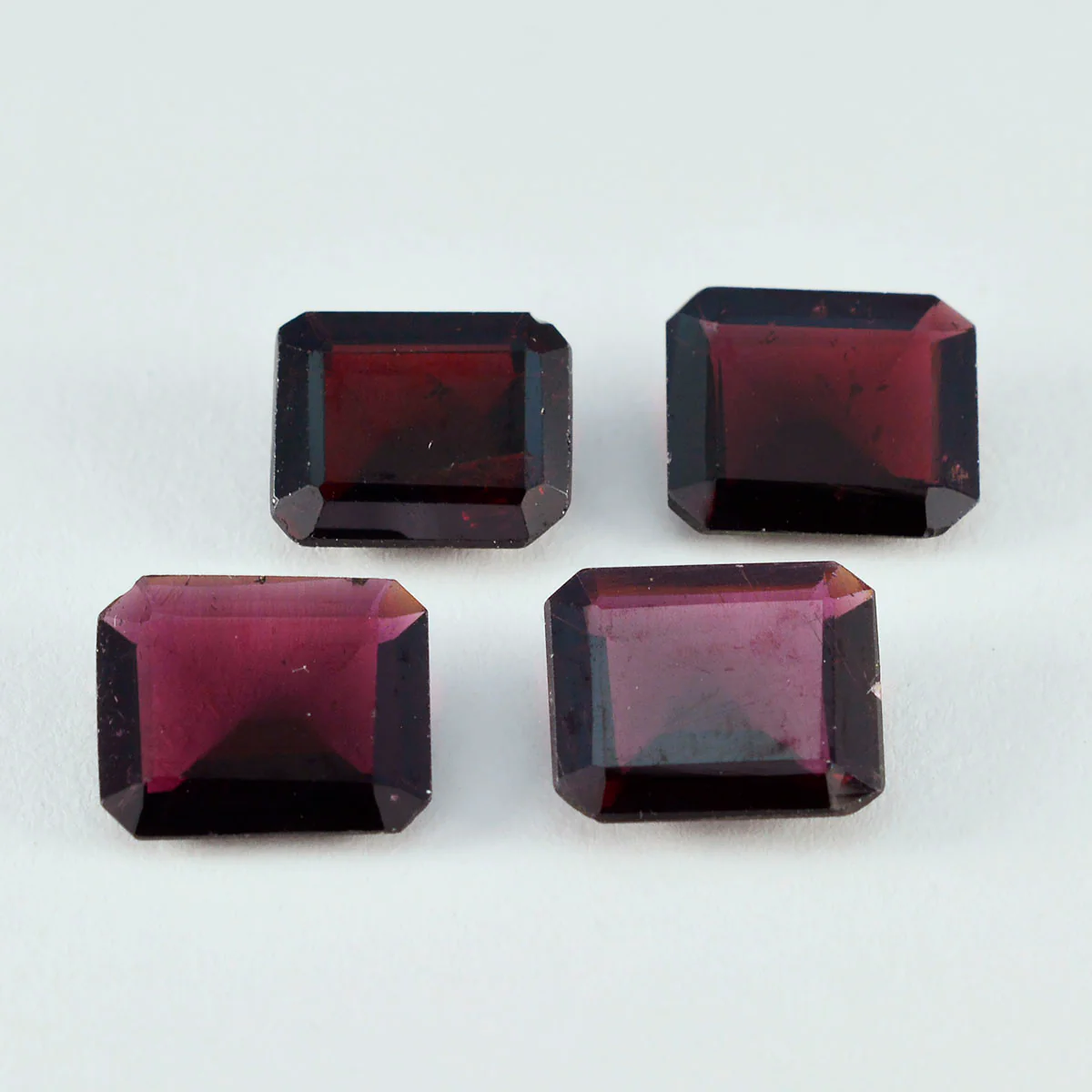 Garnet 1PC Large 10x14 MM Emerald Faceted Red Sparkling Semi Precious Loose Gemstone - Image 3