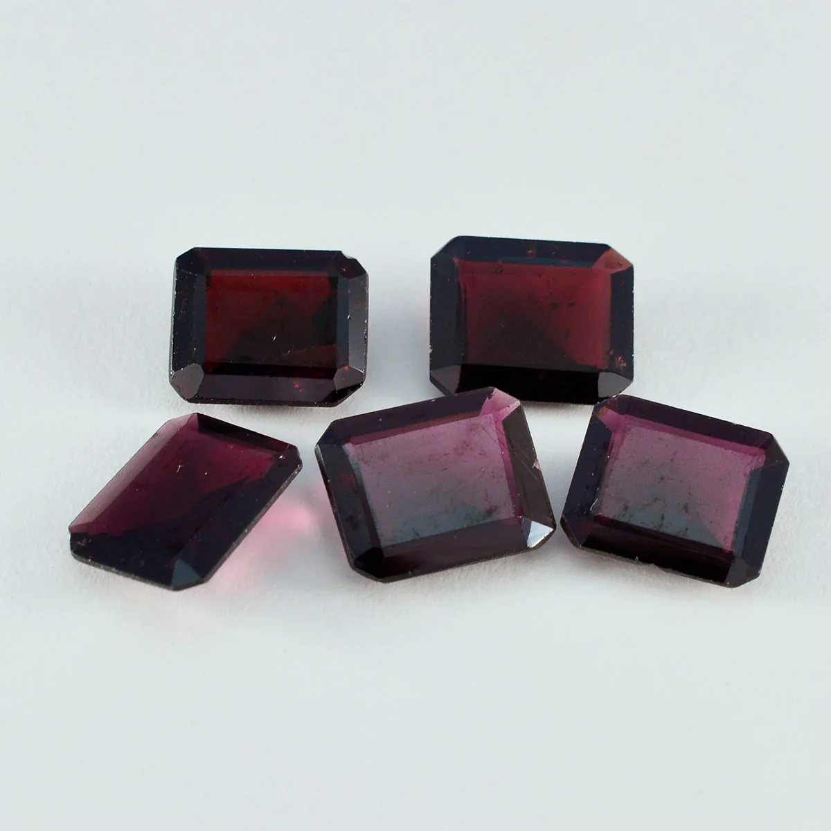 Garnet 1PC Large 10x14 MM Emerald Faceted Red Sparkling Semi Precious Loose Gemstone - Image 4