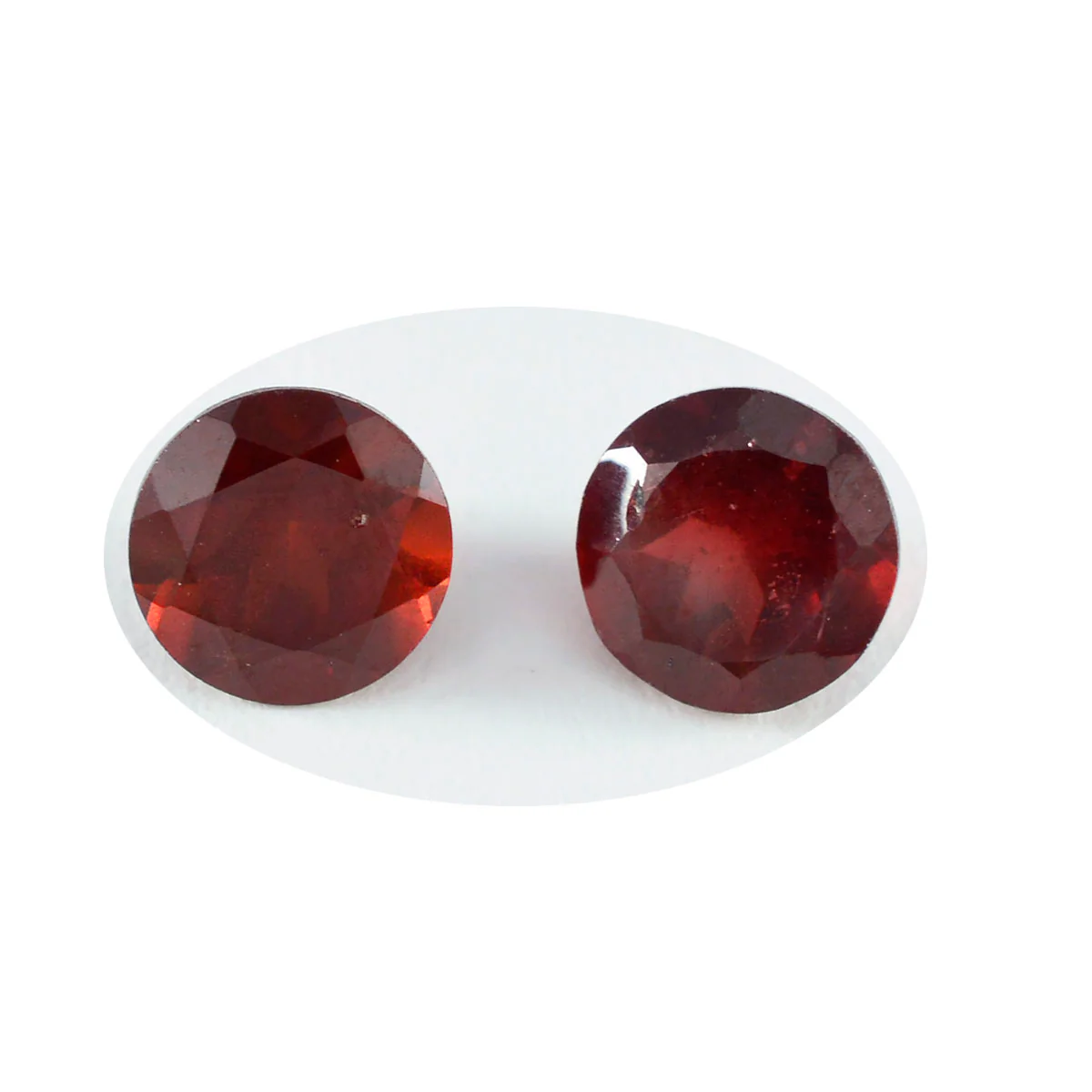 Garnet 1PC Large 12x12 MM Round Faceted Red High-Quality Semi Precious Loose Gemstones